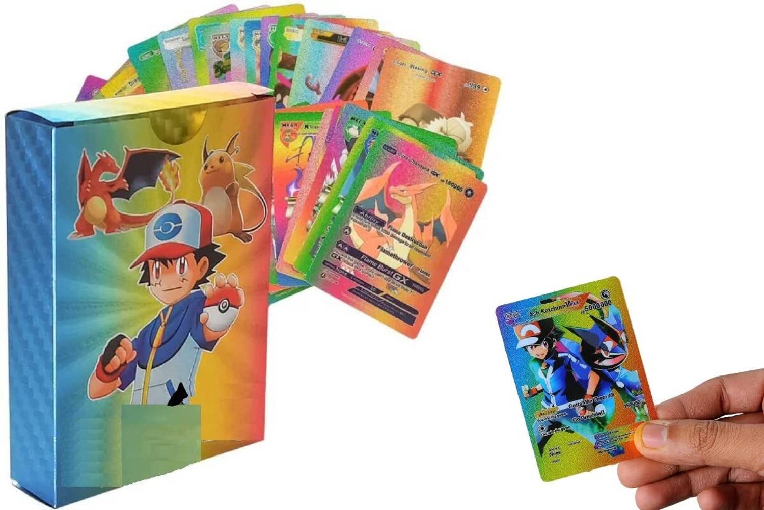 Dash I/O Rainbow Foilプロモ　英語版　未開封 FUNABLO Pook-emon 55 PCS Rainbow Foil Card Assorted Cards TCG Deck