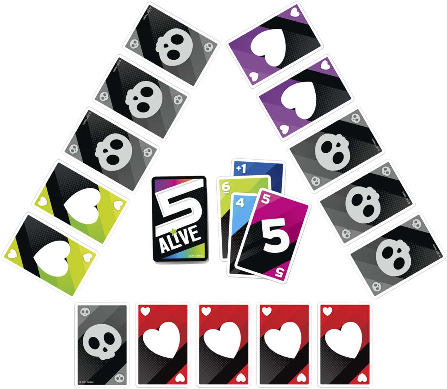 Image of HASBRO GAMING 5 Alive Card Game, Fast-Paced Game for Kids and Families, Family Games