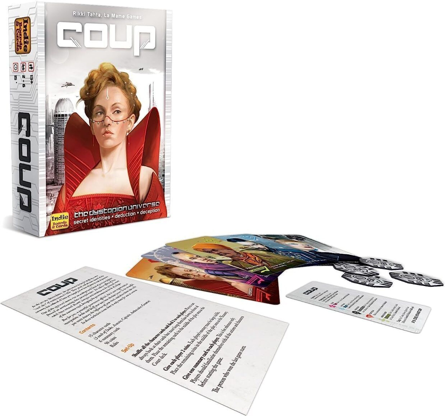 Image of Magnemite Coup Card & Board Game Strategic Bluffing Fun Party Game for Family & Friends
