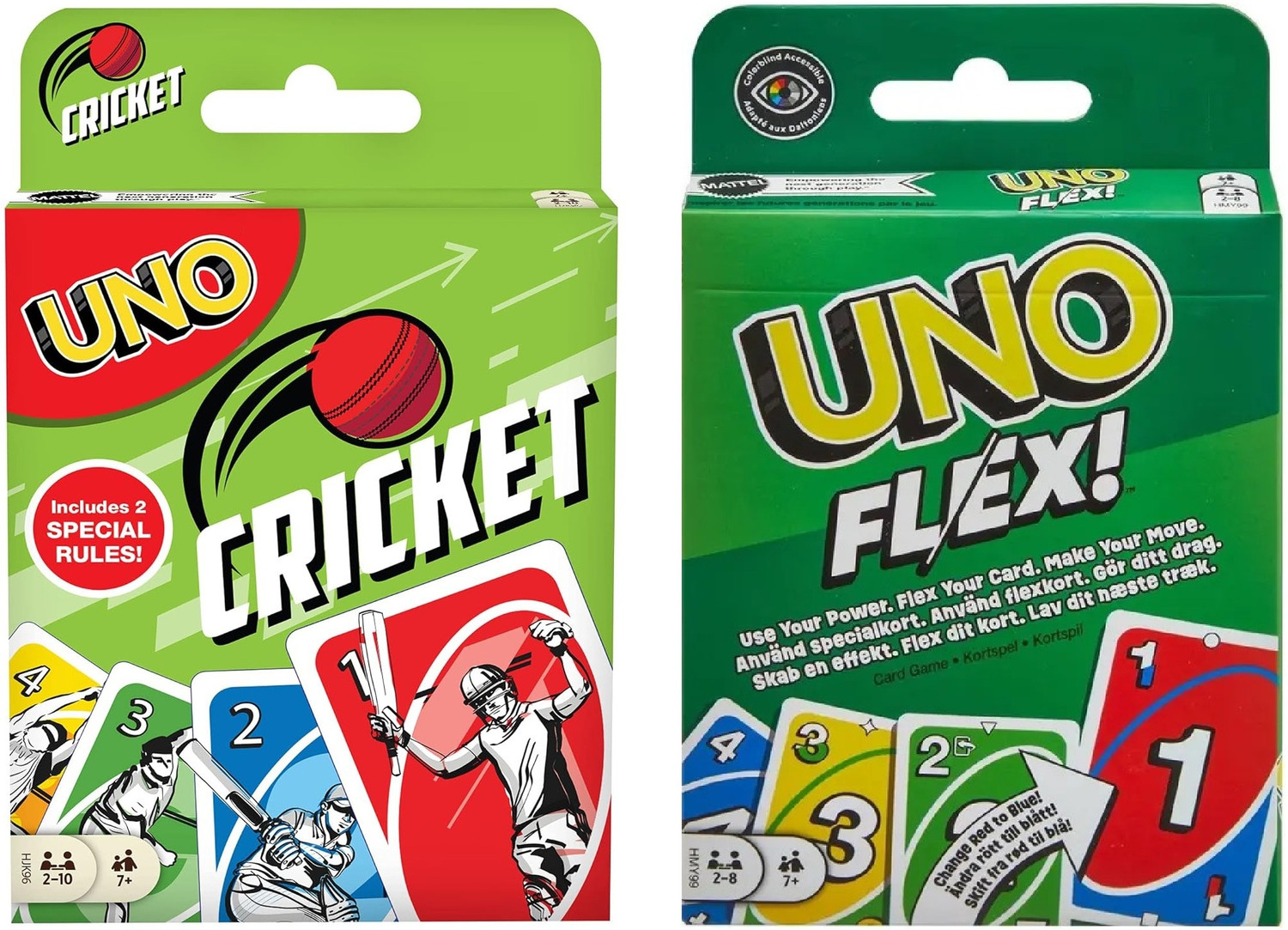 Image of TMA ENTERPRISES UNO Cricket & UNO Flex Card Game Combo