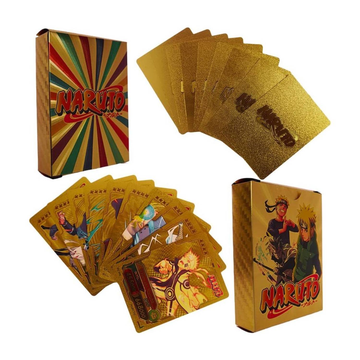 Space Age 55-Pcs Naruto Cards Booster Box Foil Cards TCG Deck Box