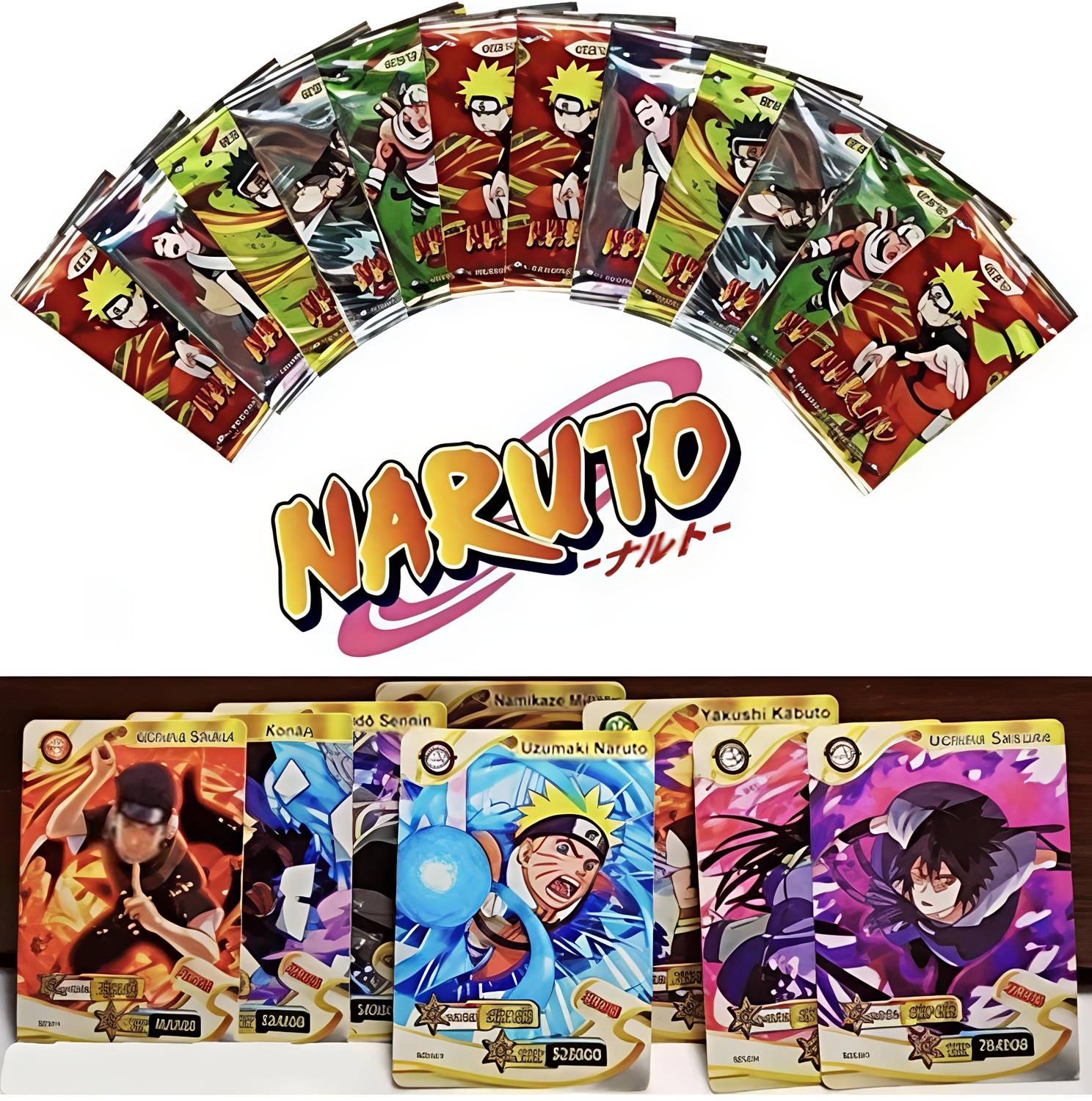 Thrifx Premium Naruto Trading Cards 40 Pack | Rare, Holographic