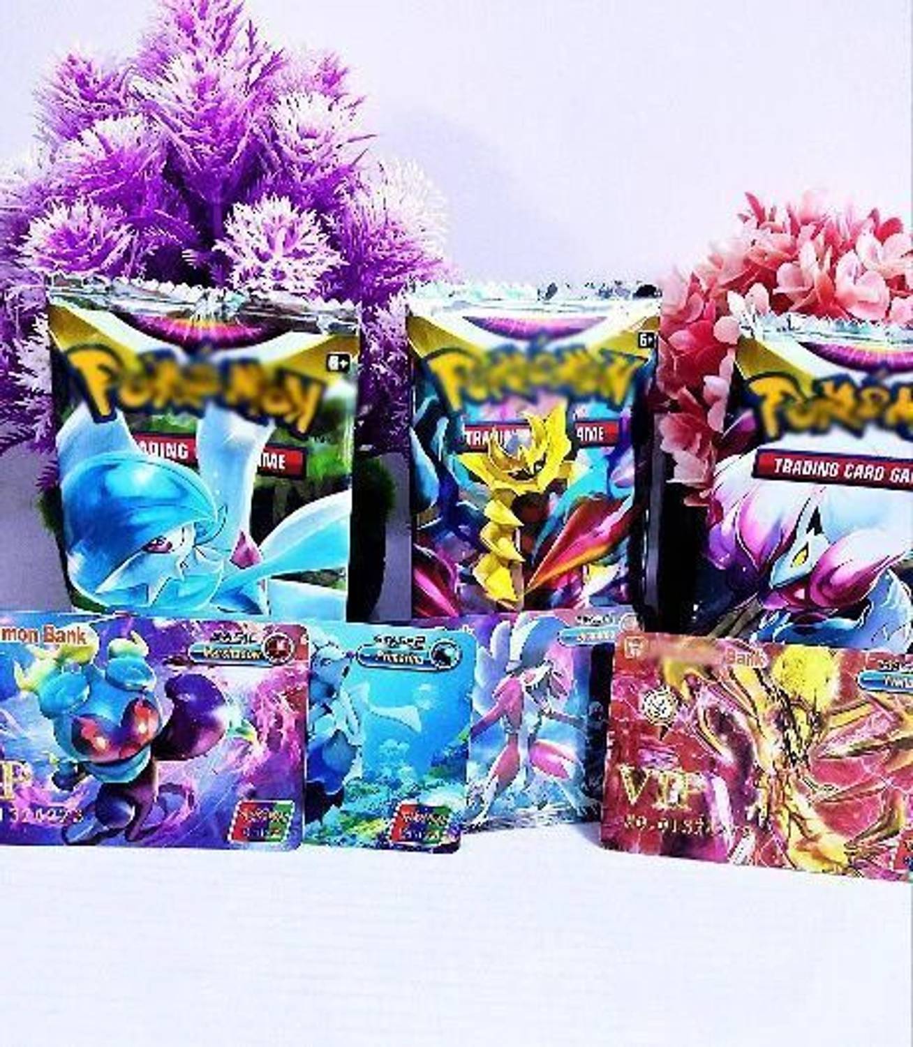 Thrifx Pokemon Cards New VIP 6 Pcs Rare Vmax Gx Vstar (1 Booster Packs  Free) - Pokemon Cards New VIP 6 Pcs Rare Vmax Gx Vstar (1 Booster Packs  Free) . Buy
