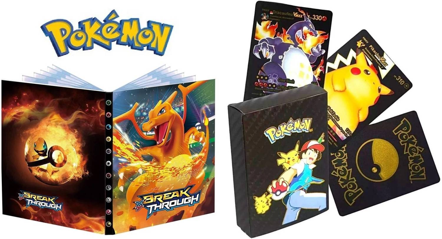 CrazyBuy Pokemon Big Album With 55 PCS Black Cards(VMax, V, GX, EX, V Star & Basic Cards) - Pokemon Big Album With 55 PCS Black Cards(VMax, V, GX, EX, V Star & CrazyBuy Pokemon Big Album With 55 PCS Black Cards(VMax, V, GX, EX, V Star & Basic Cards) - Pokemon Big Album With 55 PCS Black Cards(VMax, V, GX, EX, V Star &