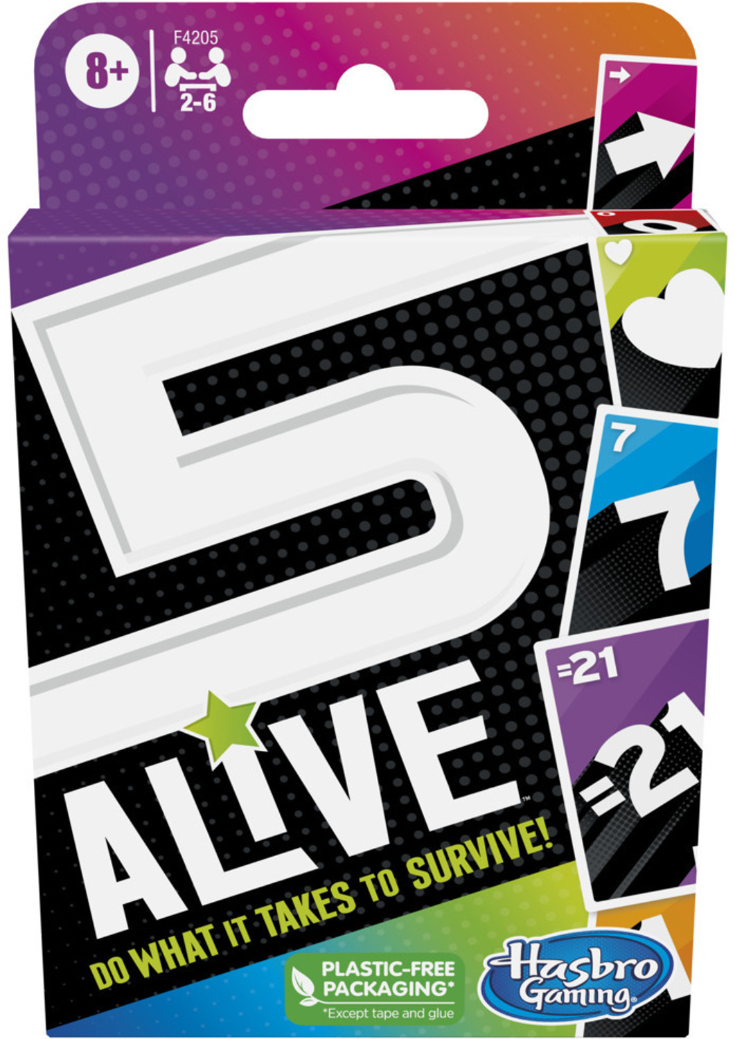 Image of HASBRO GAMING 5 Alive Card Game, Fast-Paced Game for Kids and Families, Family Games