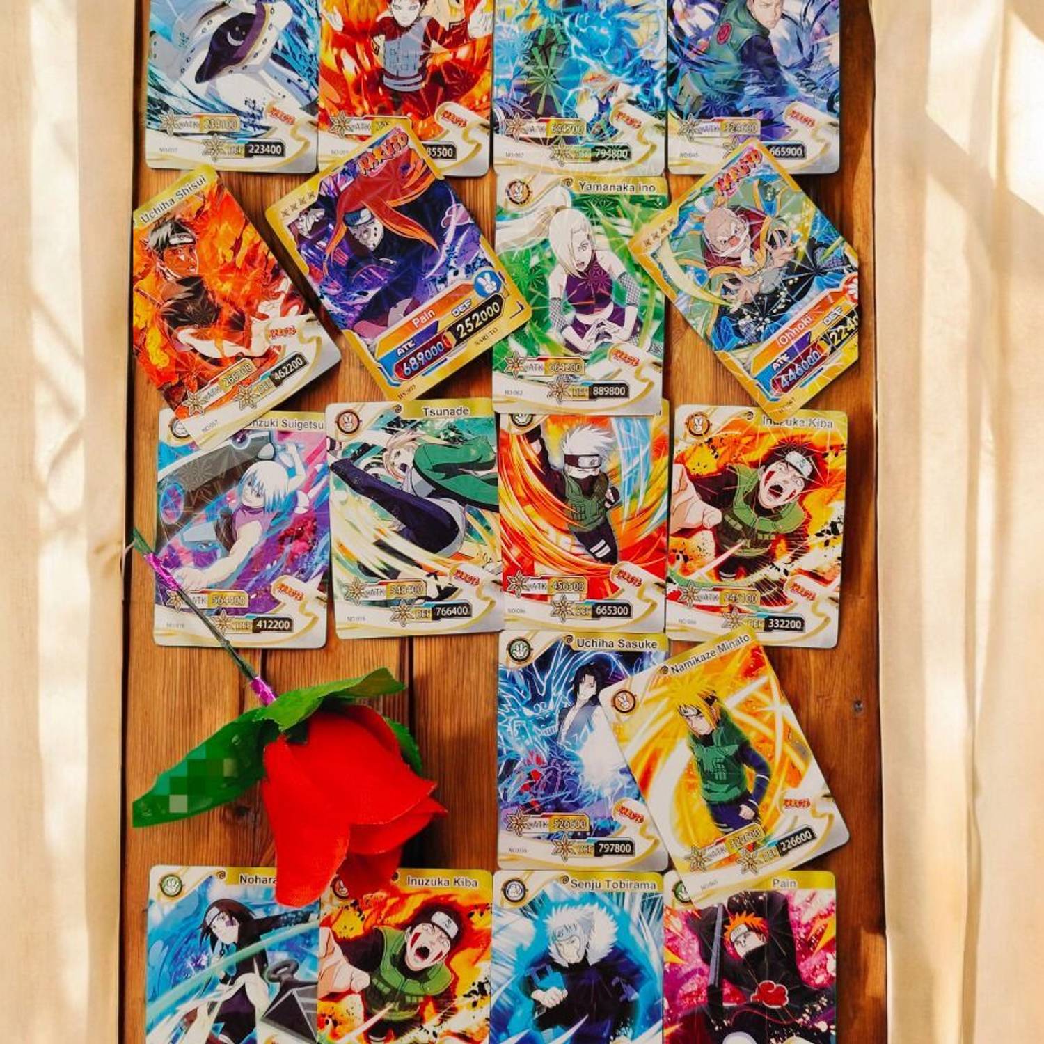 Thrifx Premium Naruto Trading Cards 80 Pack | Rare, Holographic