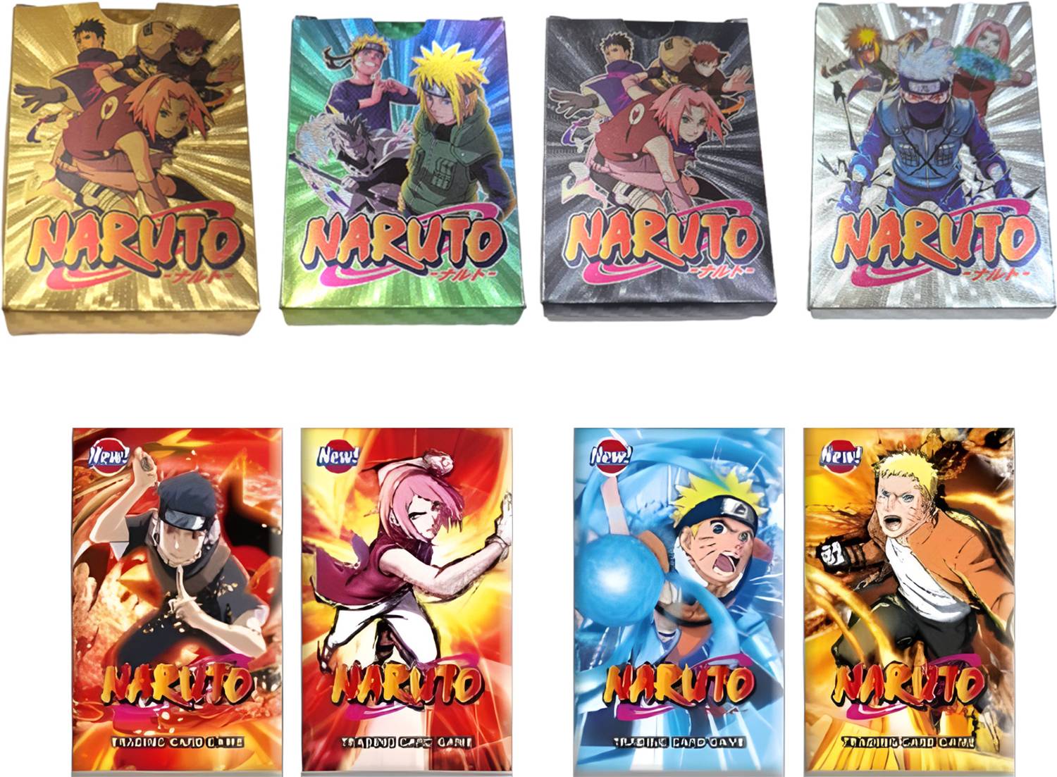 AncientKart Latest New Naruto cards 40 Mix Colors with 4 booster