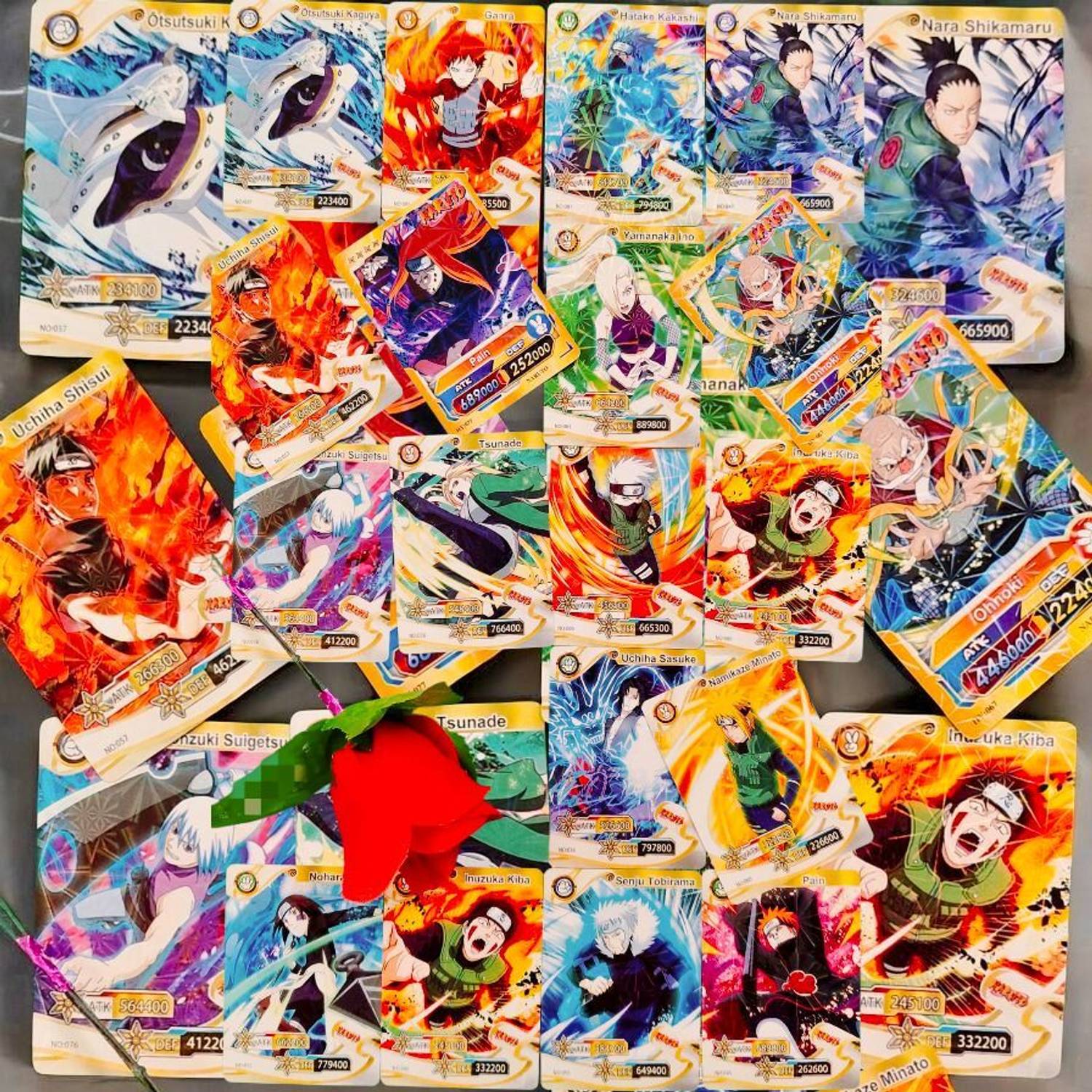 Thrifx Premium Naruto Trading Cards 80 Pack | Rare, Holographic