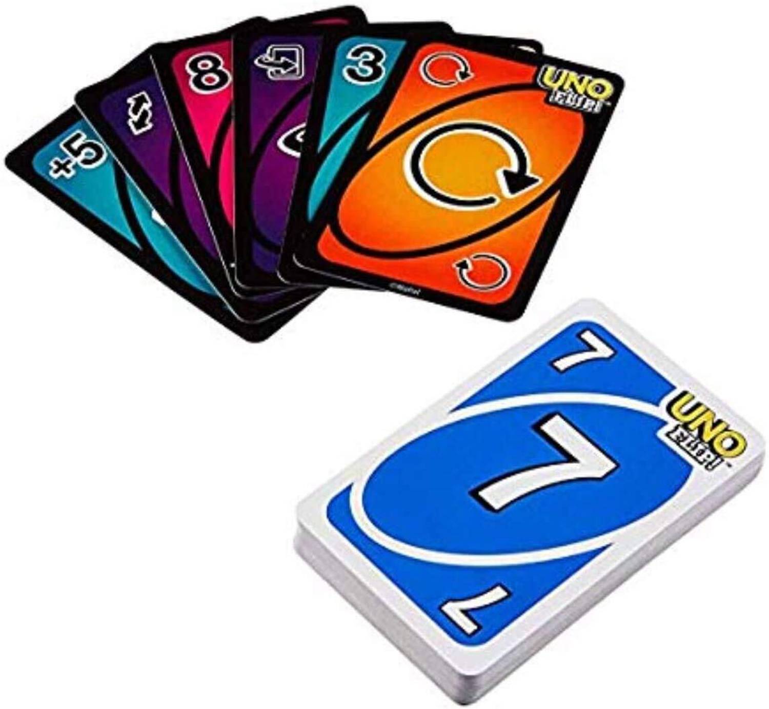 Zuigo UNO FLIP Colour & Number Matching Card Game, 108 UNO Cards