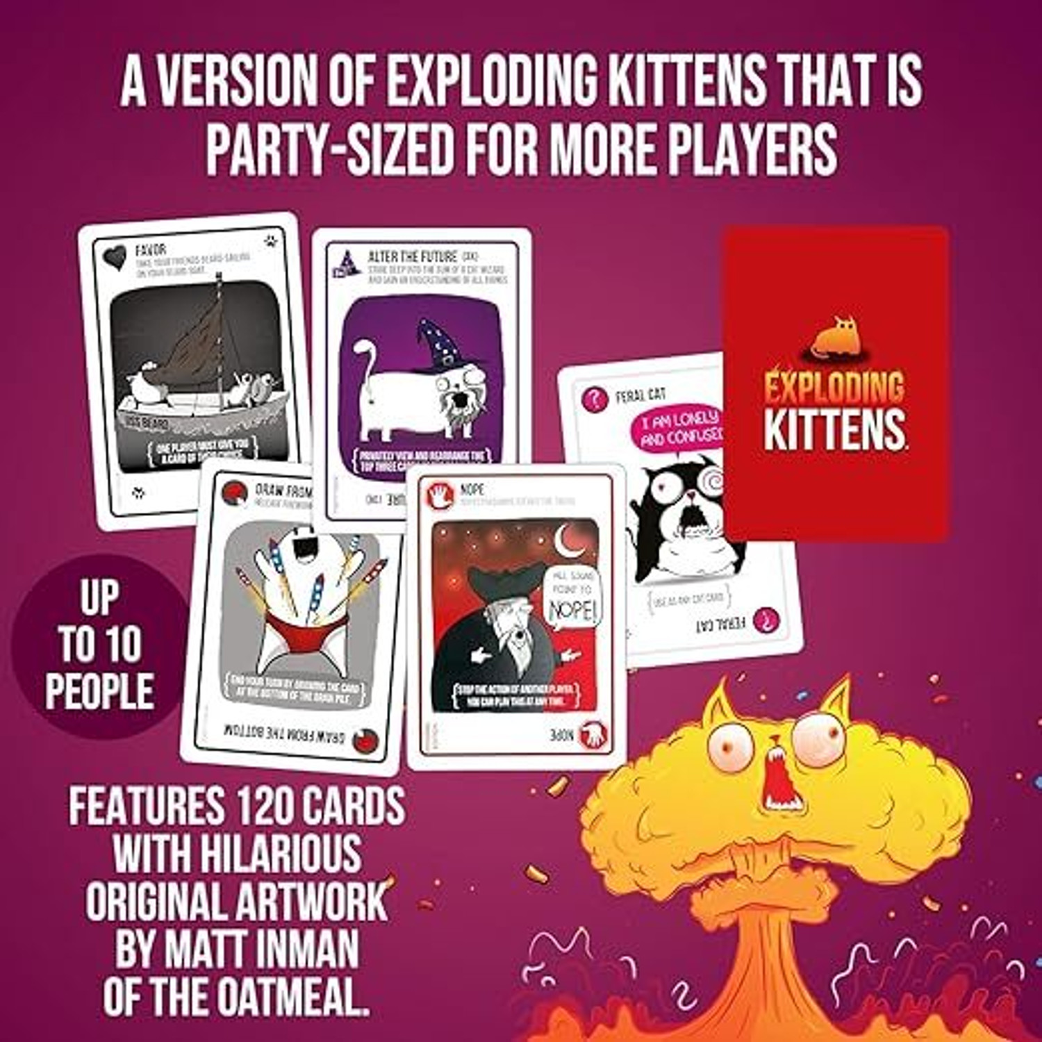 Image of Magnemite Exploding Kitten Party Pack Card Game for Kids