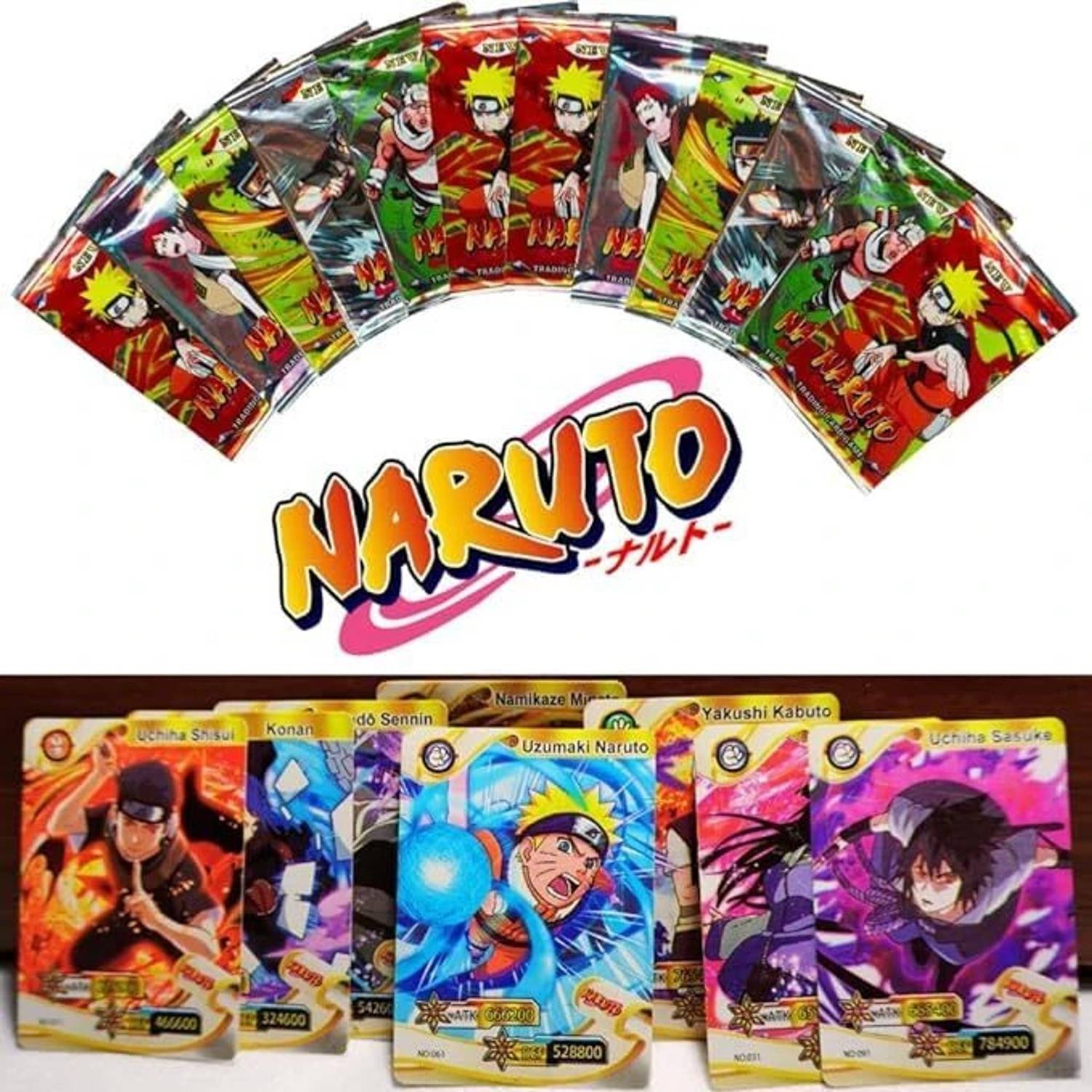 NARUTO　かるた NITYOG Naruto A Card Game For Kids (18 Packets =144 Cards