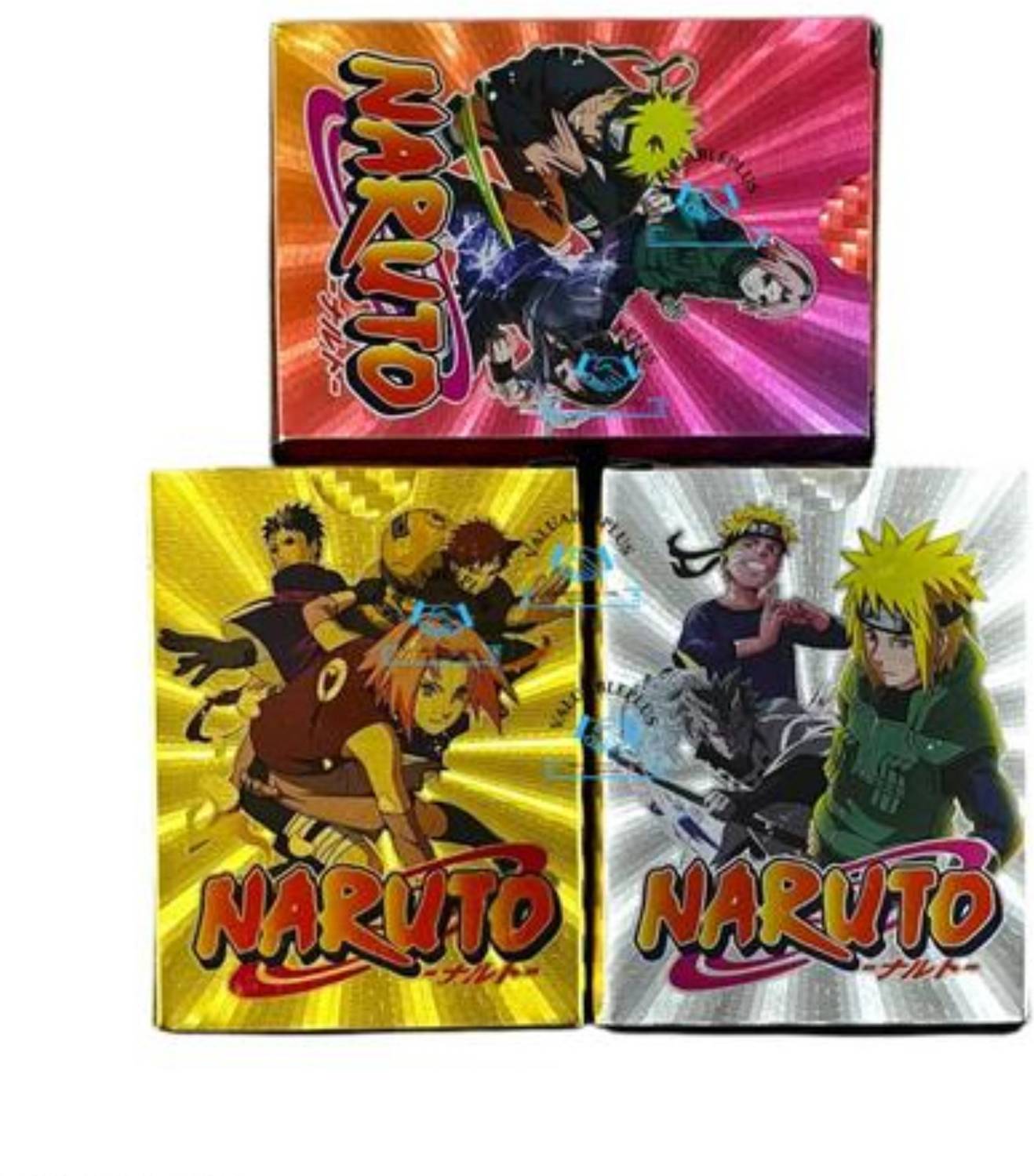NARUTO CARD GAME カード 3枚セット　レア　拡張シート版 SHUANG YOU NARUTO 3 Colour Card Game, 55 Card In 1pkt, Waterproof