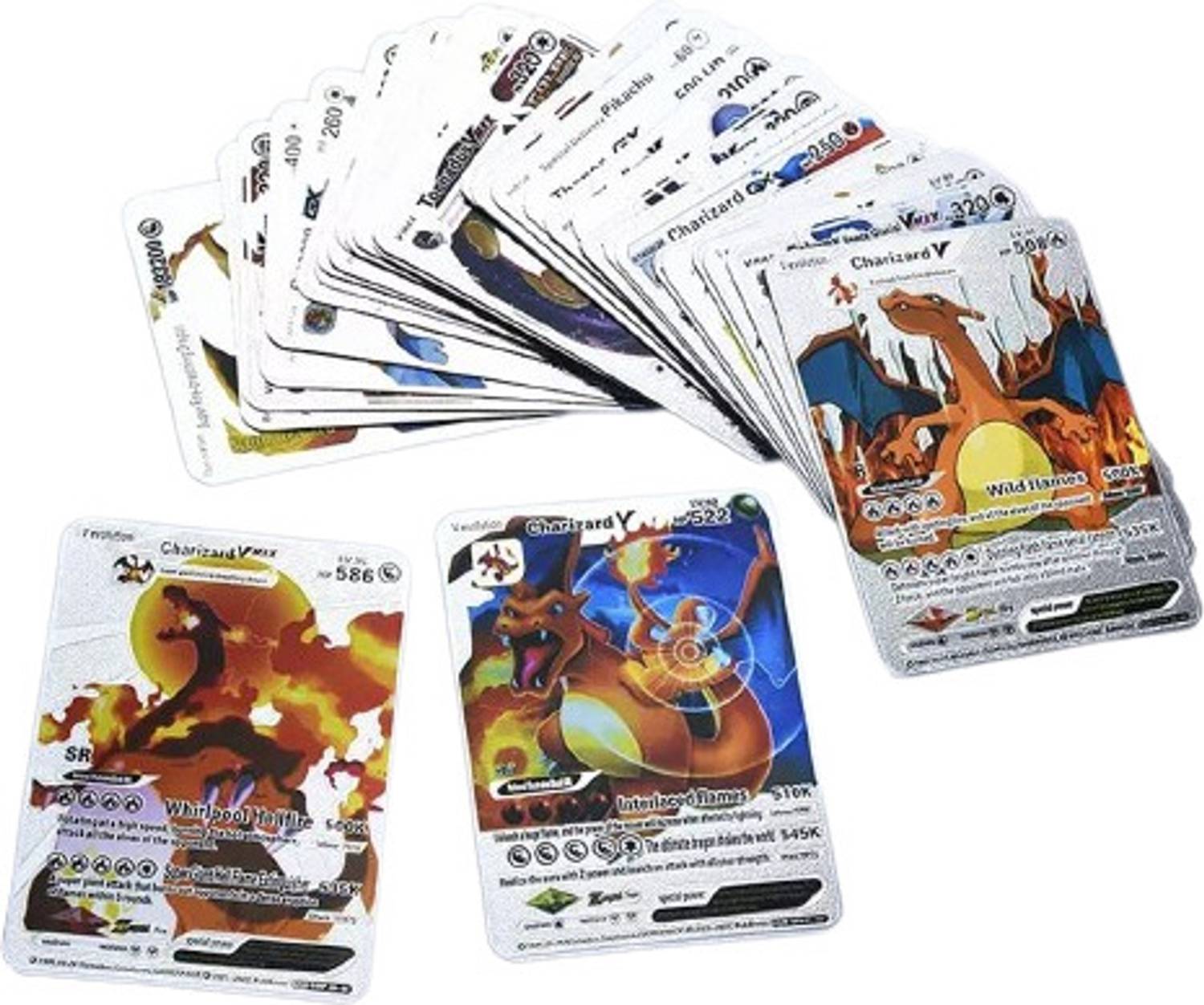 Wild Panda Pokemon Silver foil Cards 10 pieces Assorted - V Series