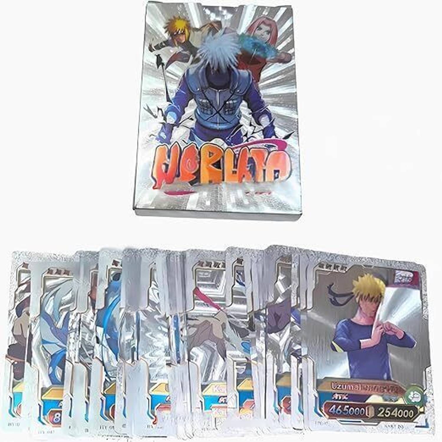 kartkaro Naruto Trading Cards Set of 30 | Silver Black Rainbow