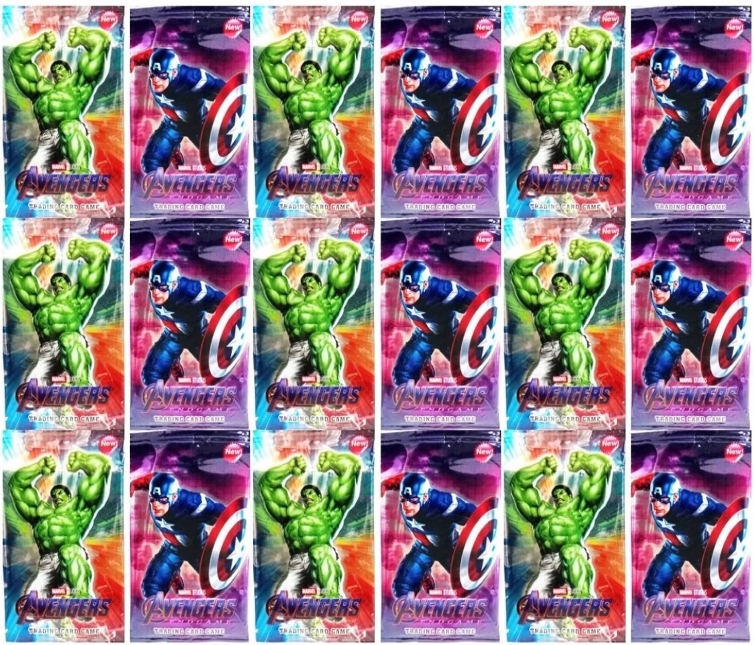 アベンジャーズ　トランプアート Gift Collection 144 PCS Of Avengers Super Rare Booster Trump Cards