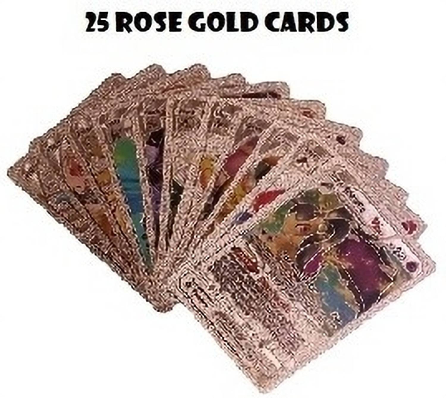CrazyBuy Pokemon 25 Gold,25 Black,25 Silver,25 rosegold & 25