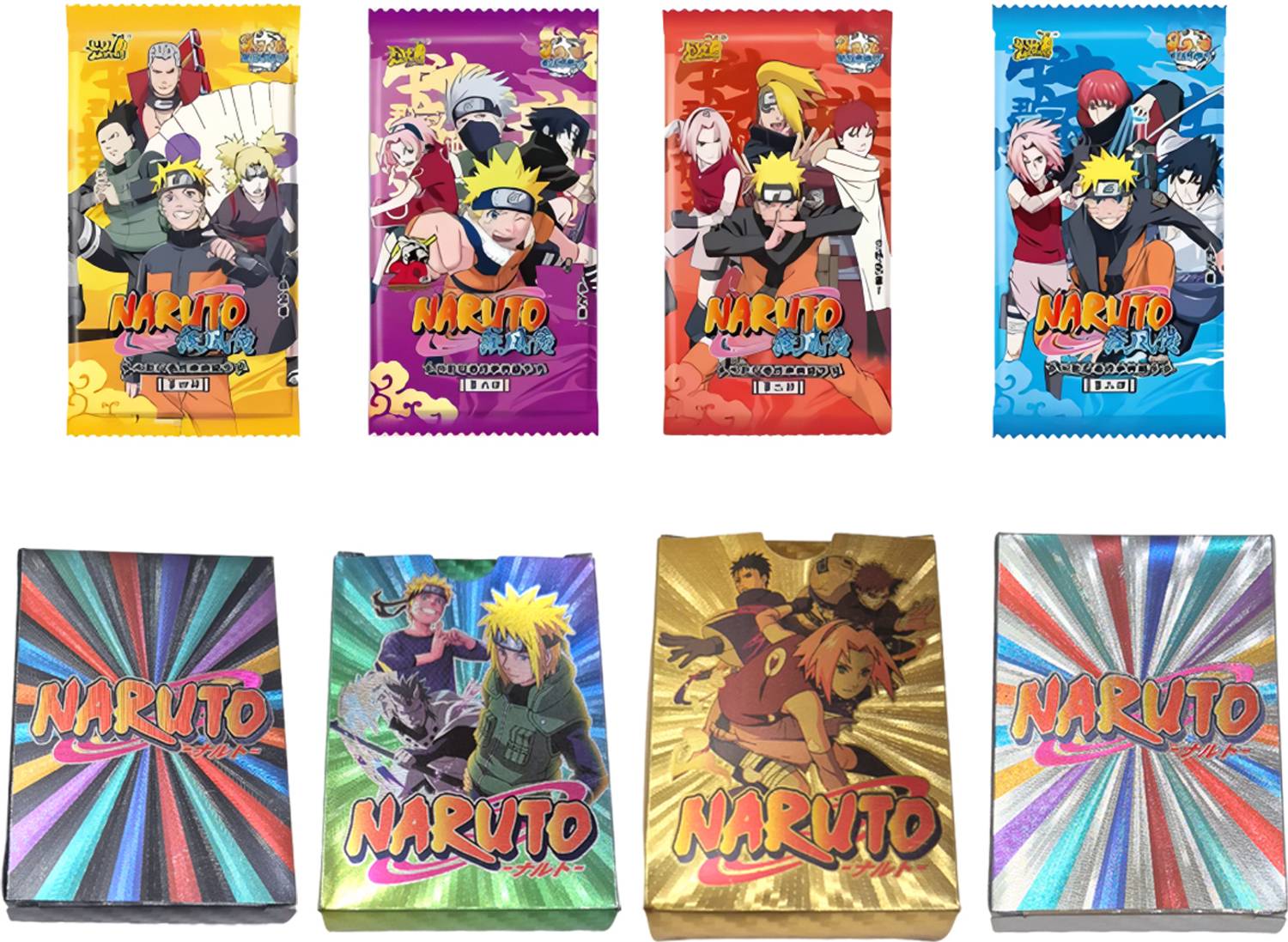 AncientKart Latest New Edition Naruto cards Mix Colors with 4