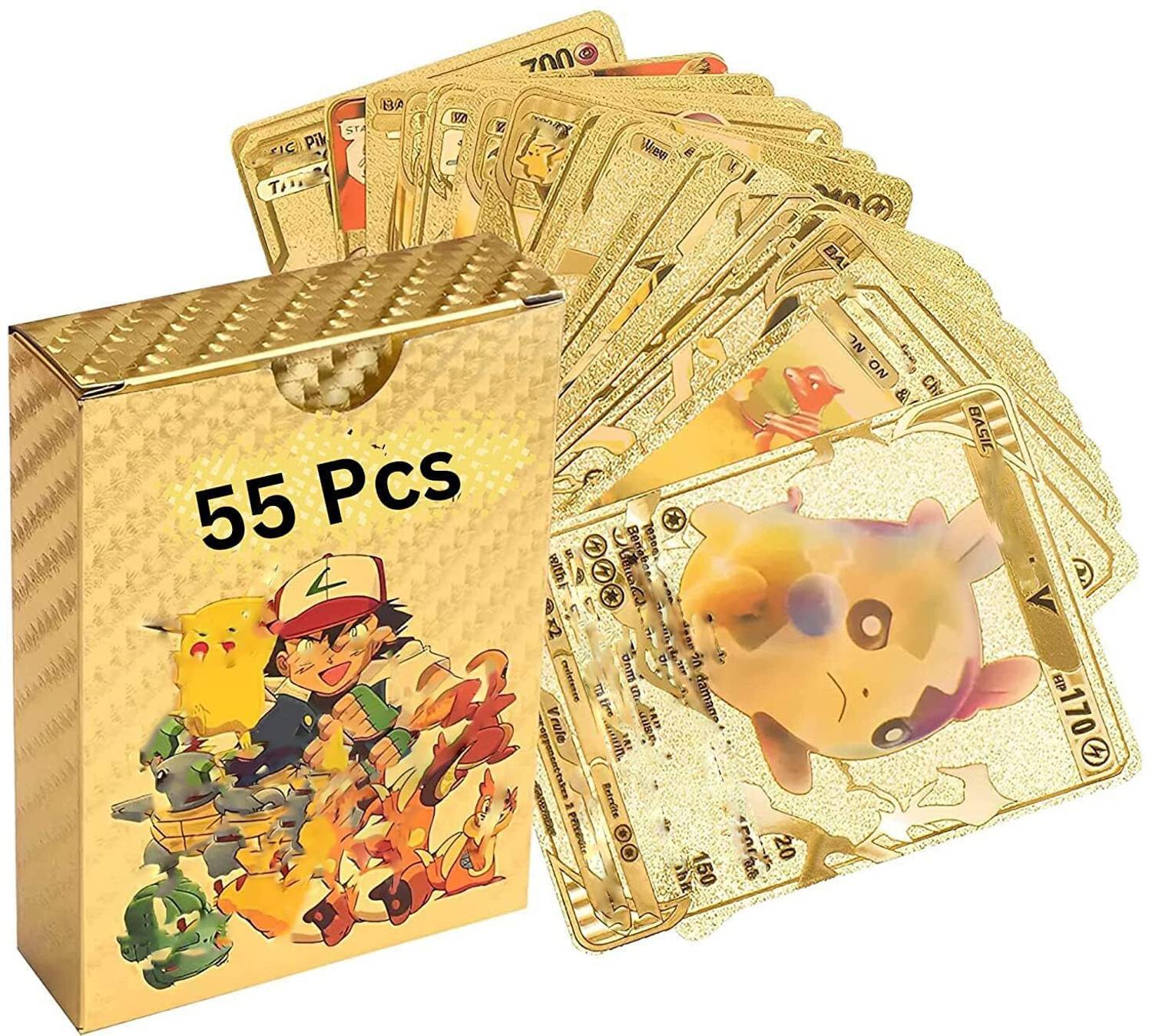 L*G様 シリーズ:PCG;listno_Pokemon:15003;カード名: LOZTON Golden Foil Cards 55 PCS ( Max, V, GX, EX & Basic cards