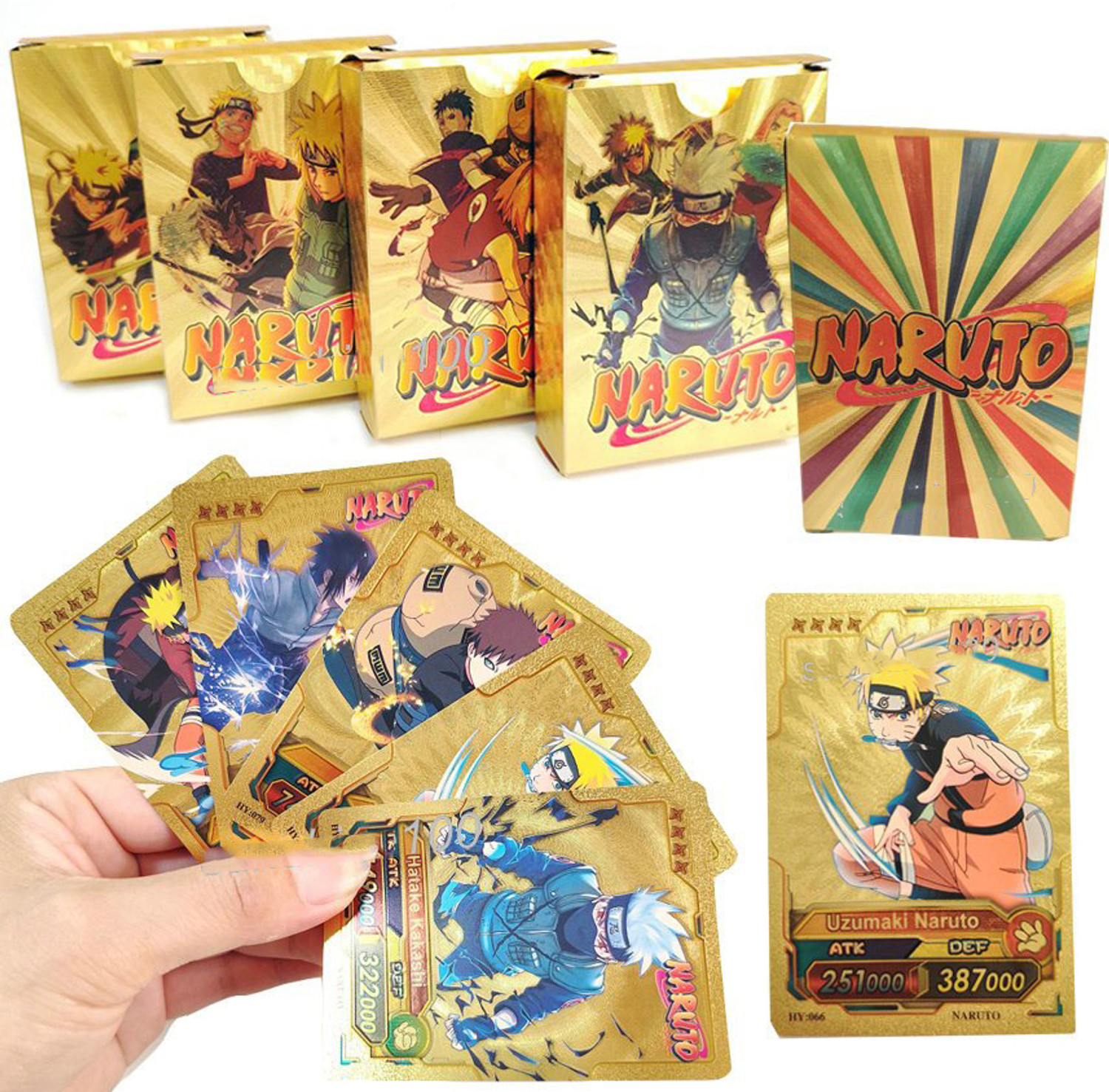 NARUTO ナルトカードゲーム CCG 守鶴 SR Foil 3-anime-naruto-foil-55-cards-