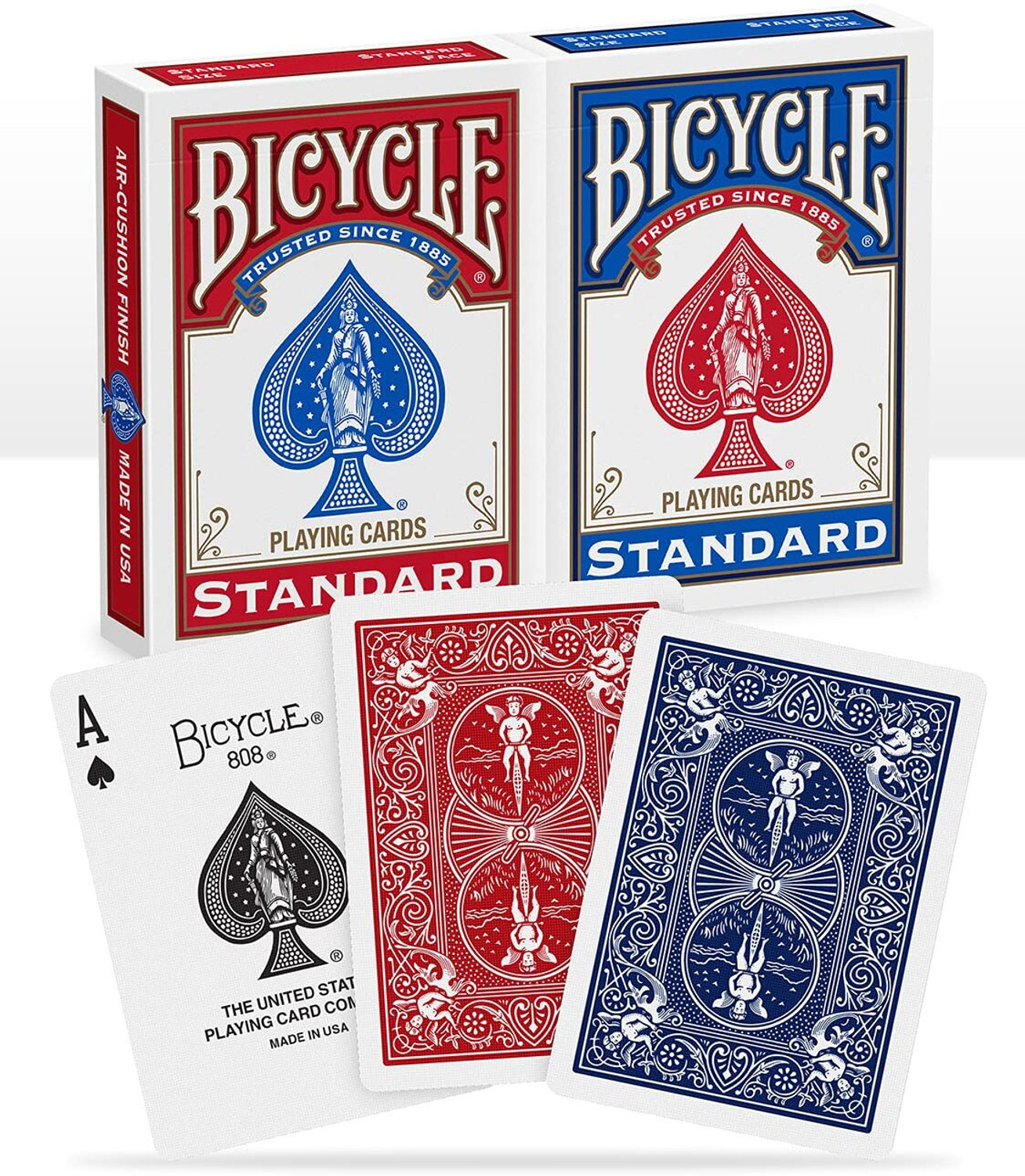 Image of Bicycle Standard Playing Cards Red & Blue