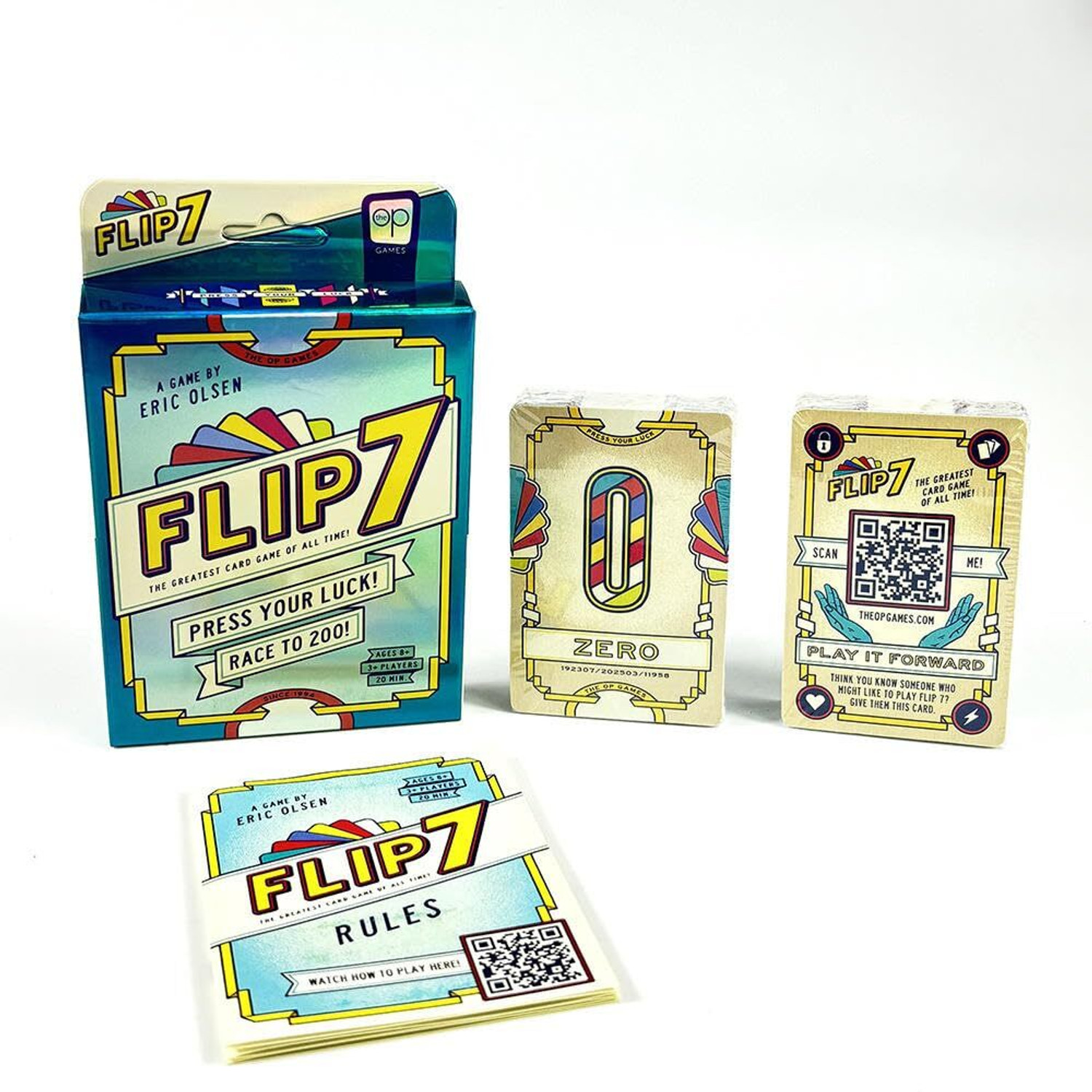 Image of Zuigo Flip 7 Card Game - Fast-Paced Family Strategy Card Game Fun Party & Travel Game. (Multicolor)