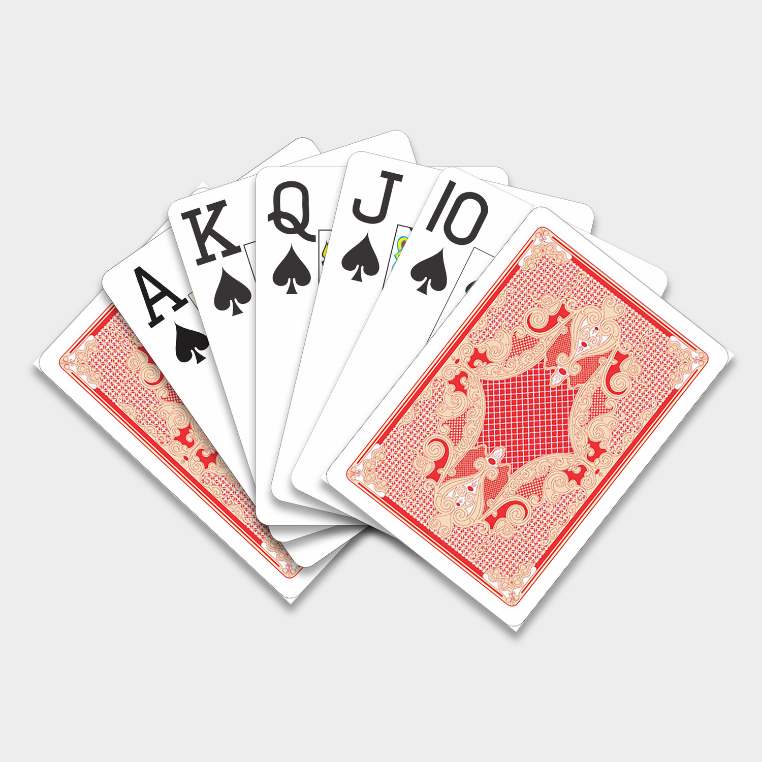 Image of Casinoite Billium 100 Poker Playing Cards Chips Set Without Denomination (Red)
