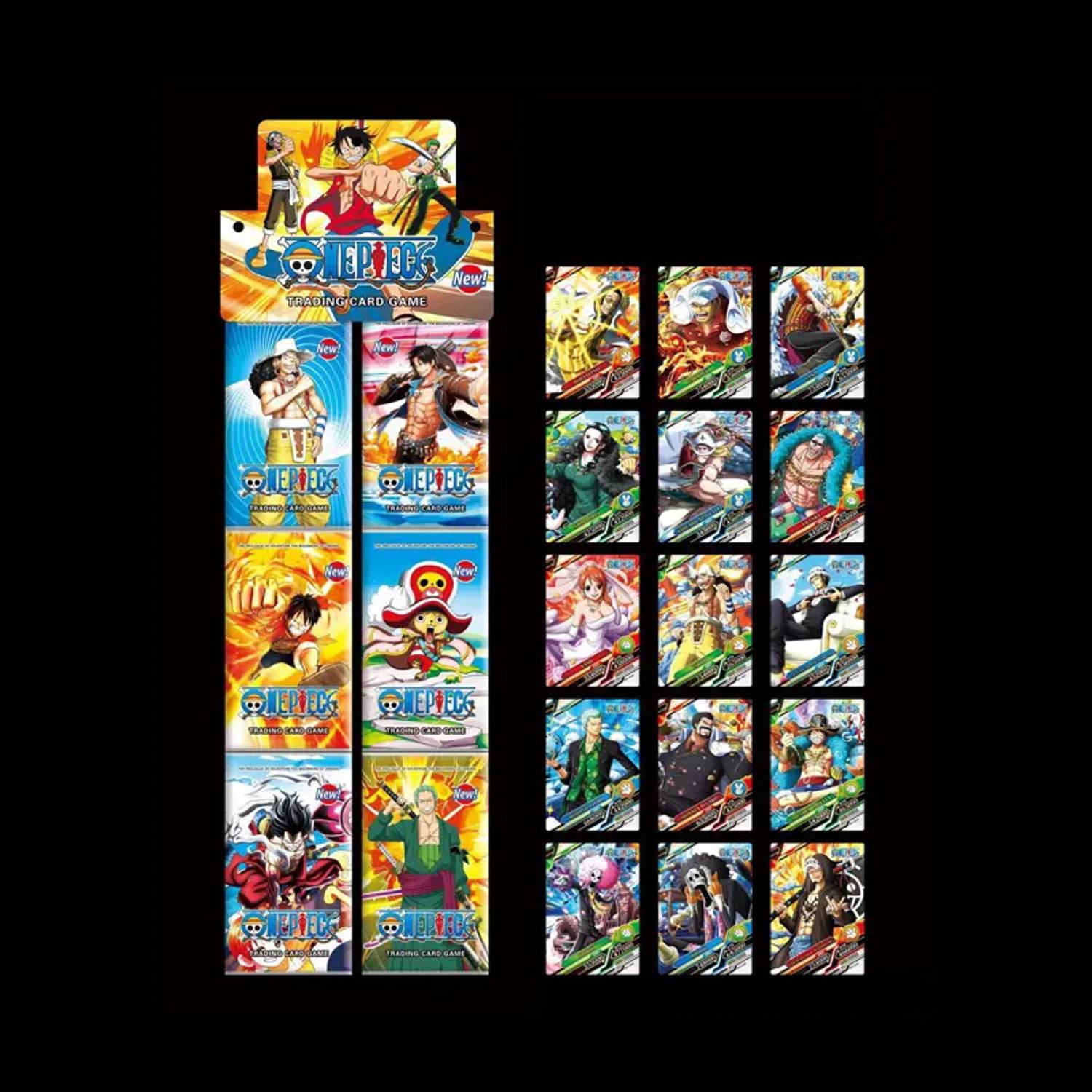 SALPITOYS One Piece collectable Trading Cards 6 Booster Pack 50