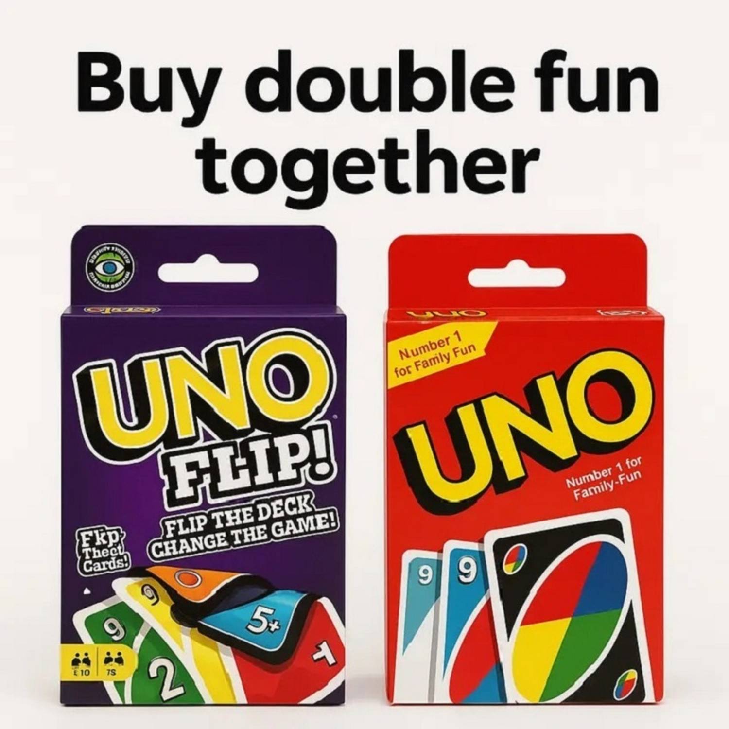 Zuigo Uno Flip+ UNO CLASIC Card Game, Combo Pack of 2 For - Femily