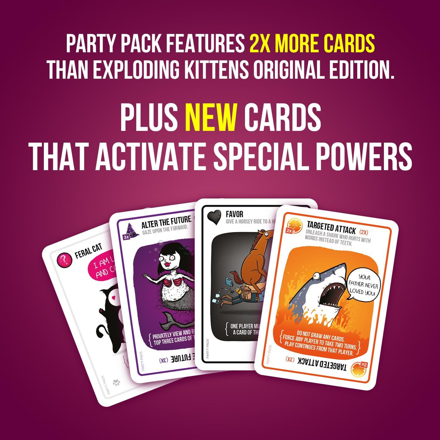 Image of Magnemite Exploding Kitten Party Pack Card Game for Kids