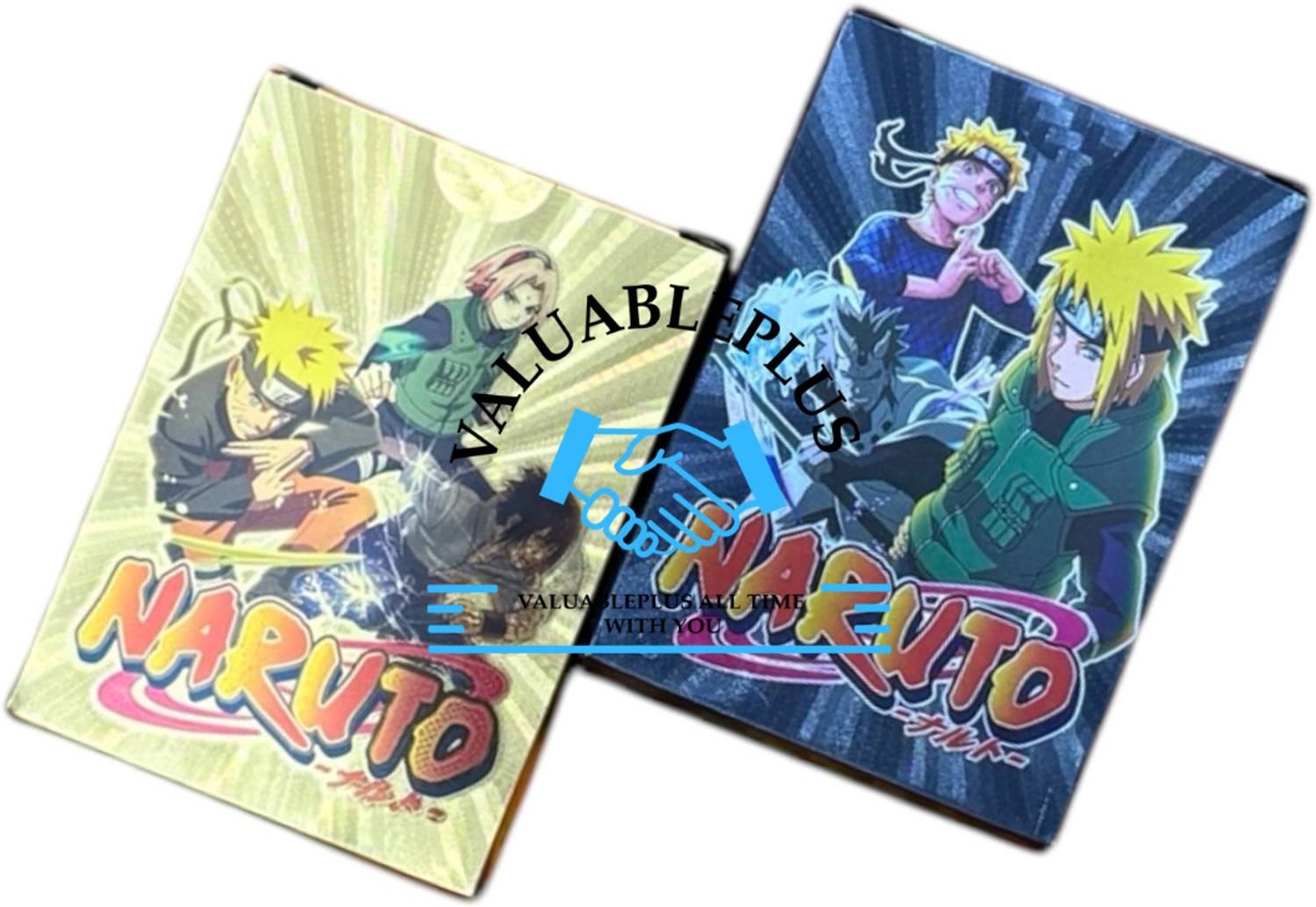 NARUTOカードゲーム 5枚セット valuableplus Naruto 10Pcs Playing Waterproof 5Pc Golden + 5Pc