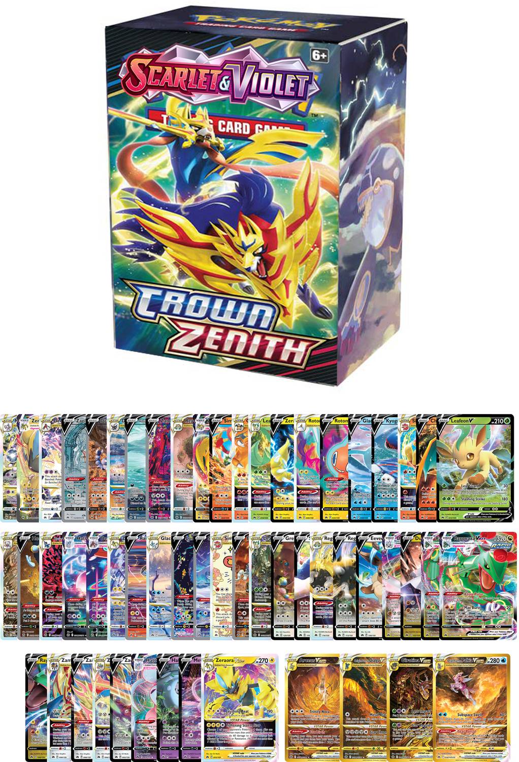 flipkart pokemon cards AncientKart Crown Zenith Series V, Vmax, Vstar non repetitive card set of 56 ToyShaala Pokémon Evolution Pack with
