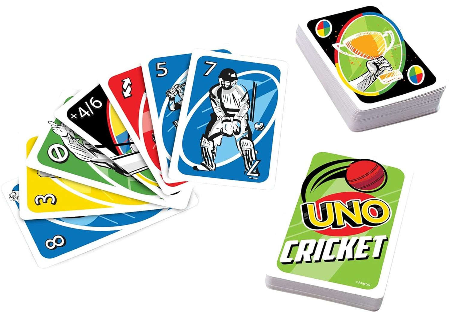 Image of TMA ENTERPRISES UNO Cricket & UNO Flex Card Game Combo