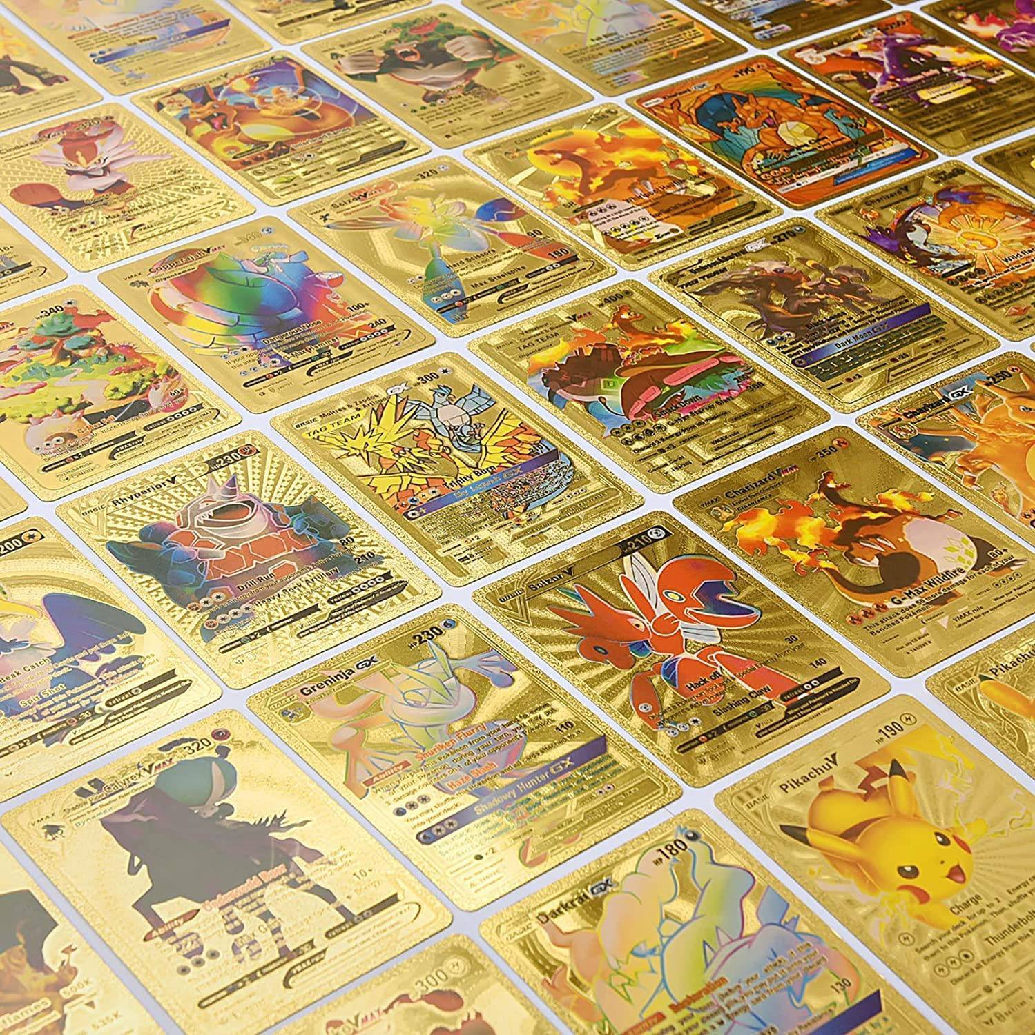 X88 Pro Pokemon Gold Foil 110 PCS Card Metal Card Game Anime Battle Pokemon  Child Toys - Pokemon Gold Foil 110 PCS Card Metal Card Game Anime Battle  Pokemon Child Toys .