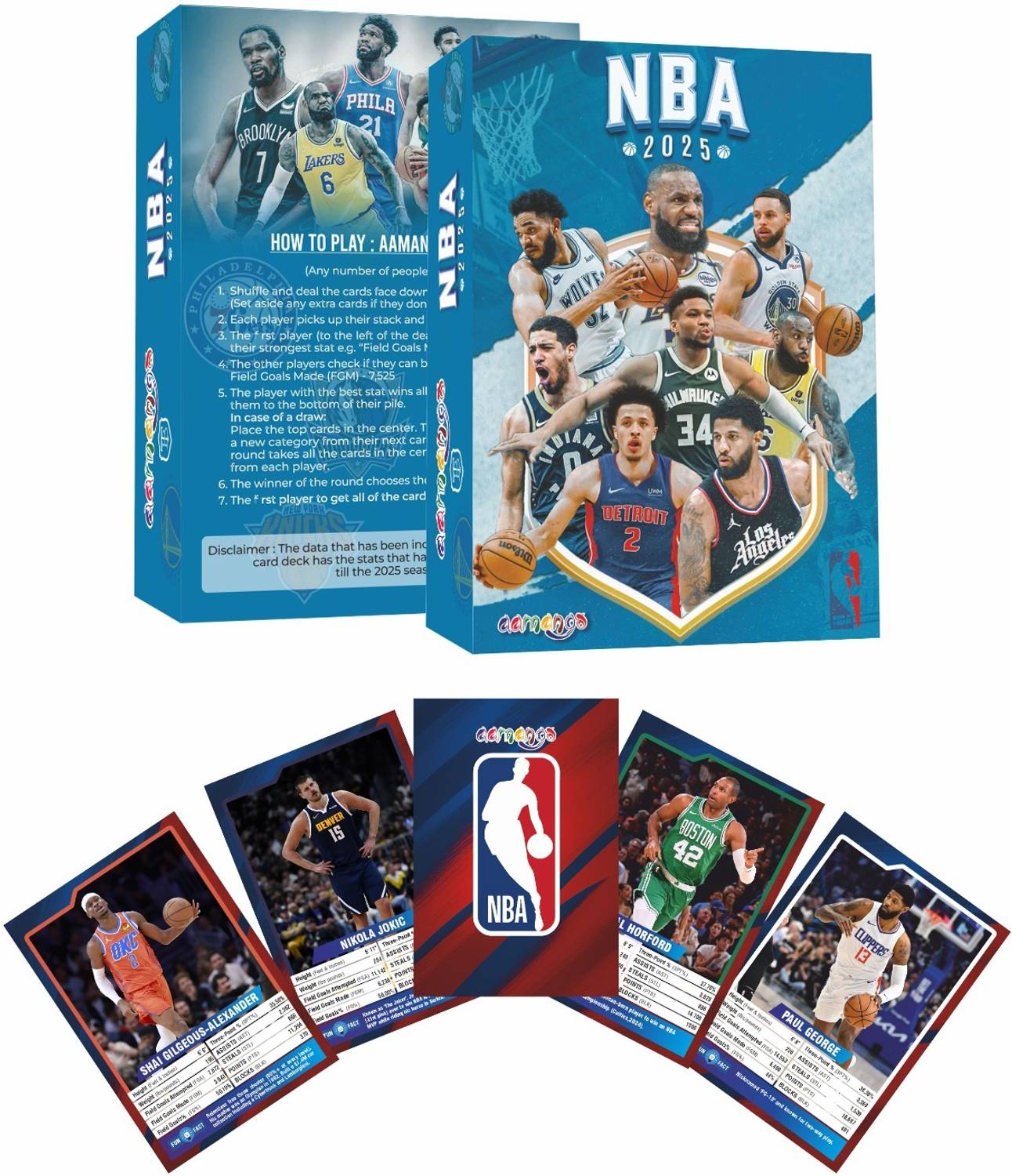 Aamango NBA Trump Cards – Combo Pack (NBA Legends + NBA Stars