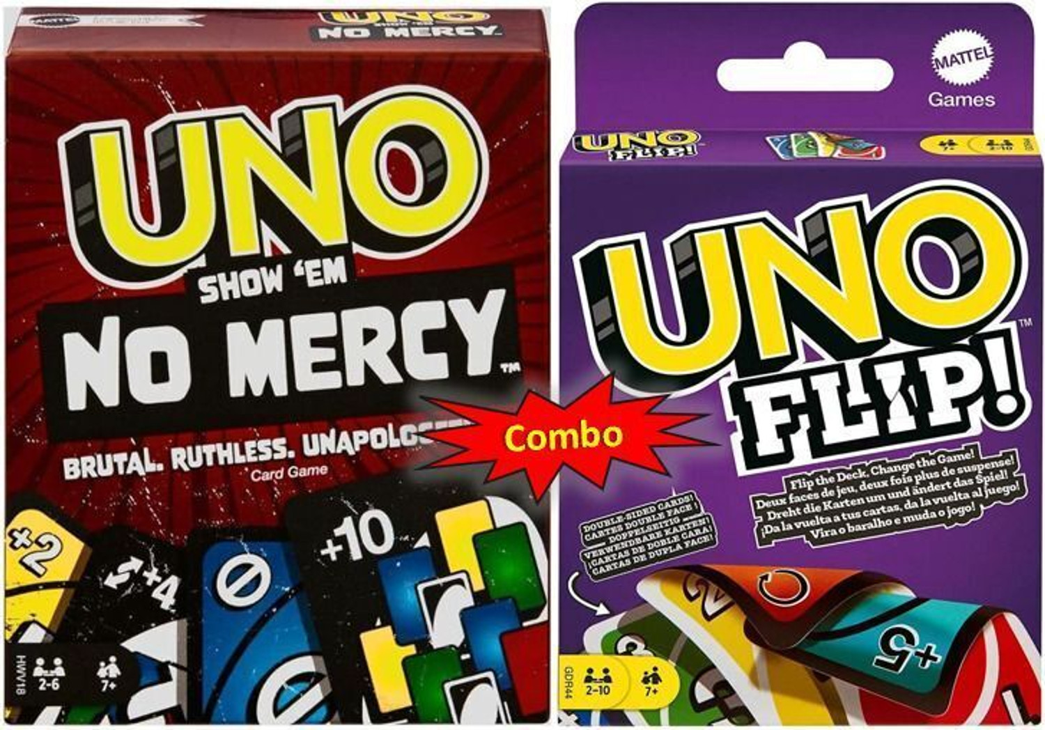 Image of ToyShaala UNO Flip + UNO No Mercy Fun Set