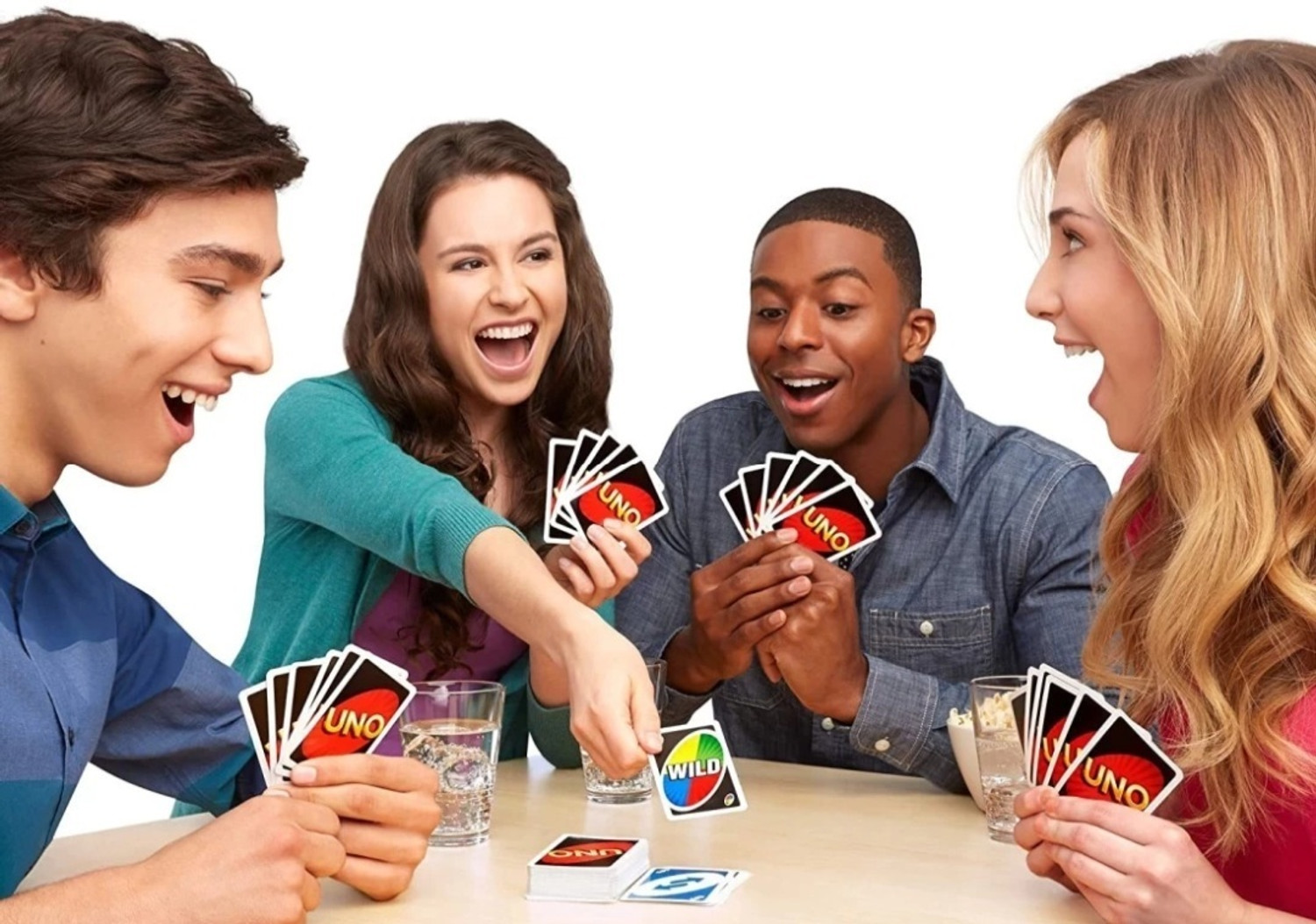 Image of Mira Farmcraft UNO Playing Cards Premium Paper Family Card Games Teen Patti Magic Cards (Multicolor)
