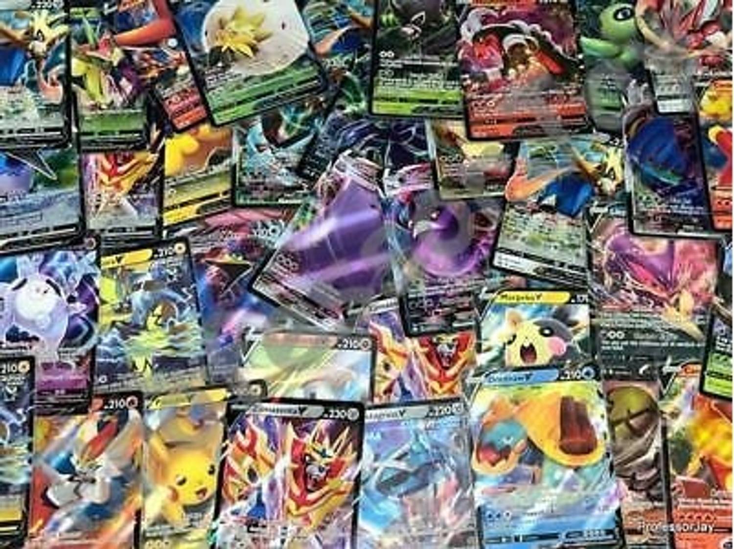CrazyBuy Pokemon TCG 100 PCS Ultra Shiny Cards Includes EX GX V Max Star  Compatible Cards - Pokemon TCG 100 PCS Ultra Shiny Cards Includes EX GX V  Max Star Compatible Cards .