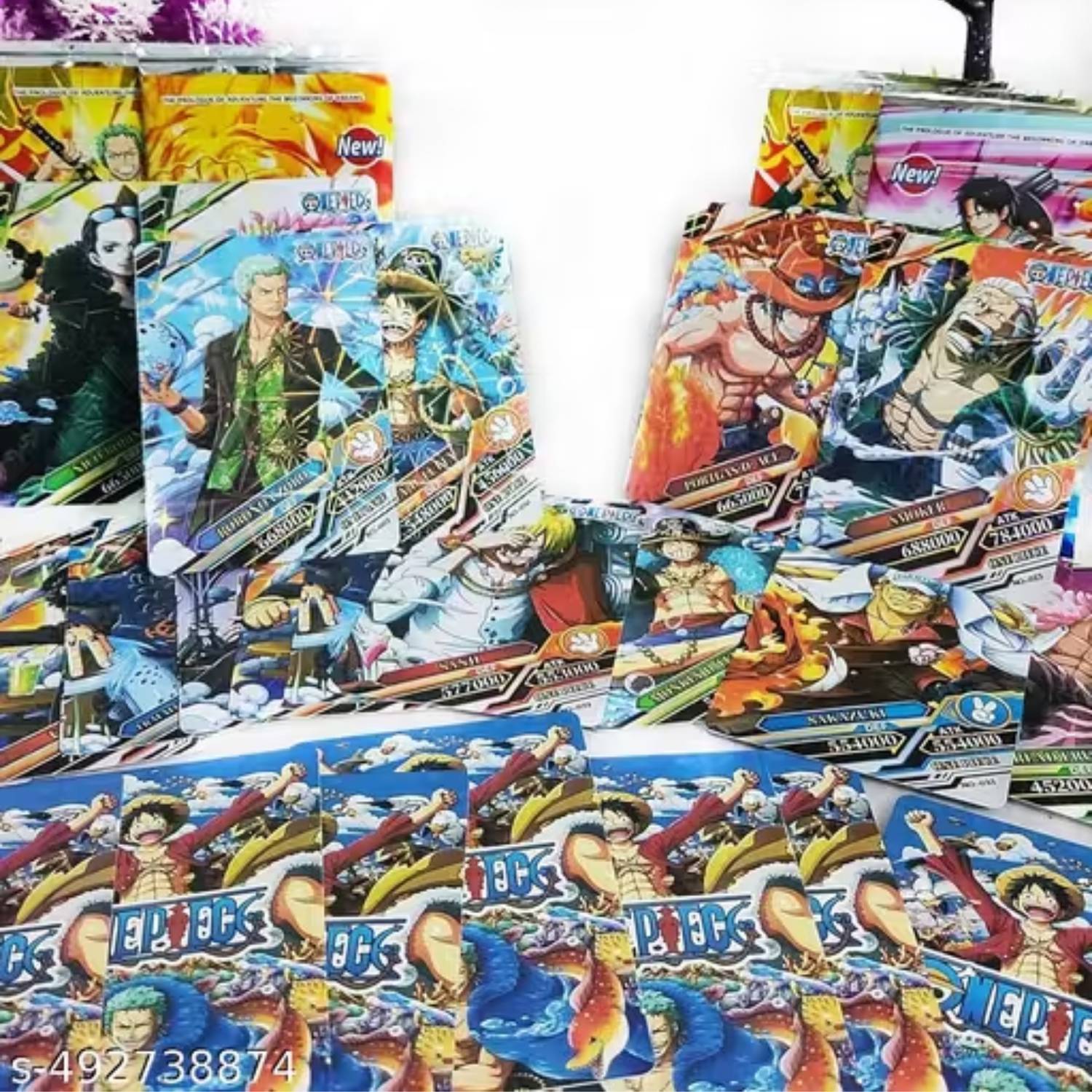 WOYR 12 Pack (96 Cards) Naruto × One Piece Anime Playing Cards