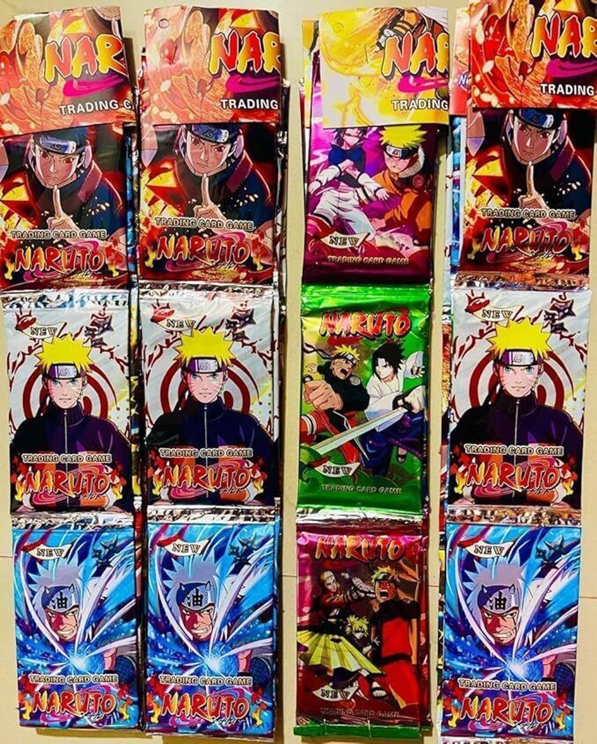 VAIBHAVSCARDGALLARY 56 Naruto Anime Trading Cards Assorted Booster