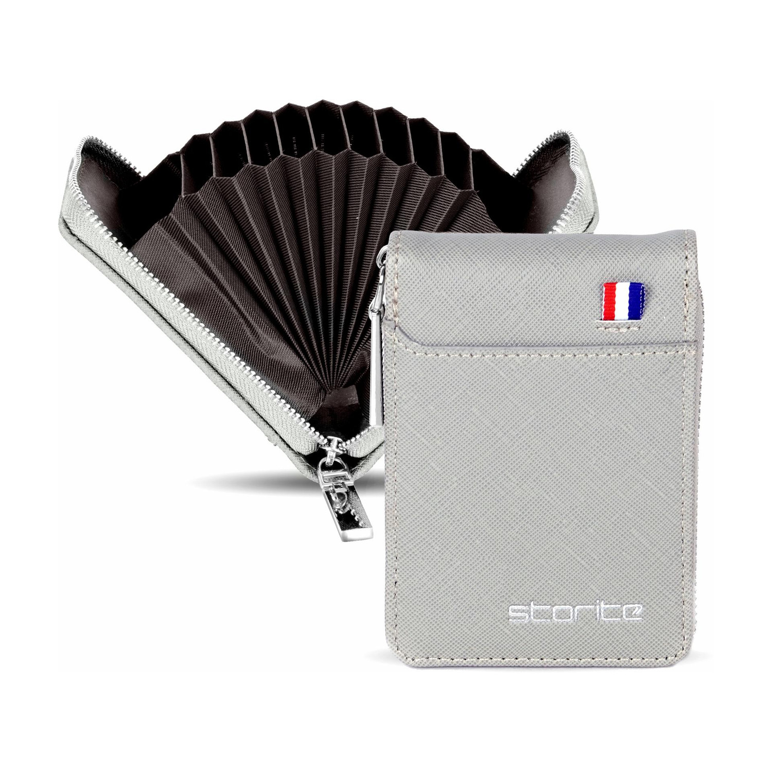 Image of STORITE PU Leather Vertical Credit Debit Card Holder Wallet for Men 9 Card Holder