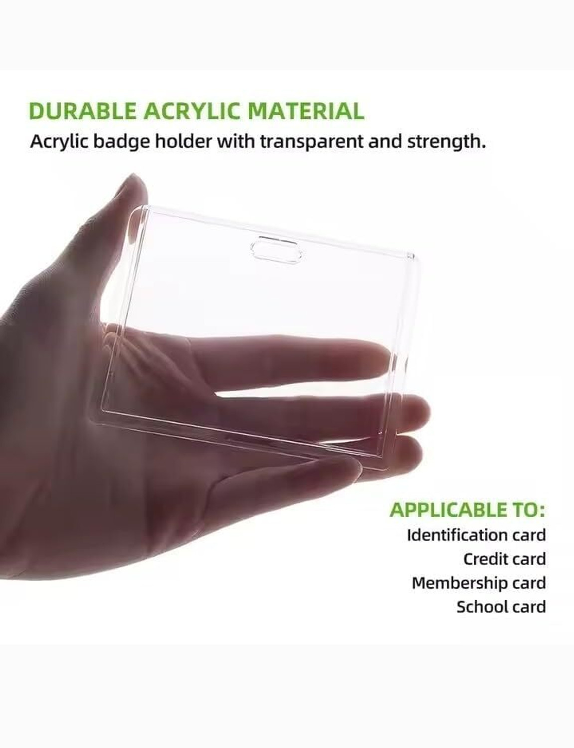 Image of Kejea Plastic ID Badge Holder