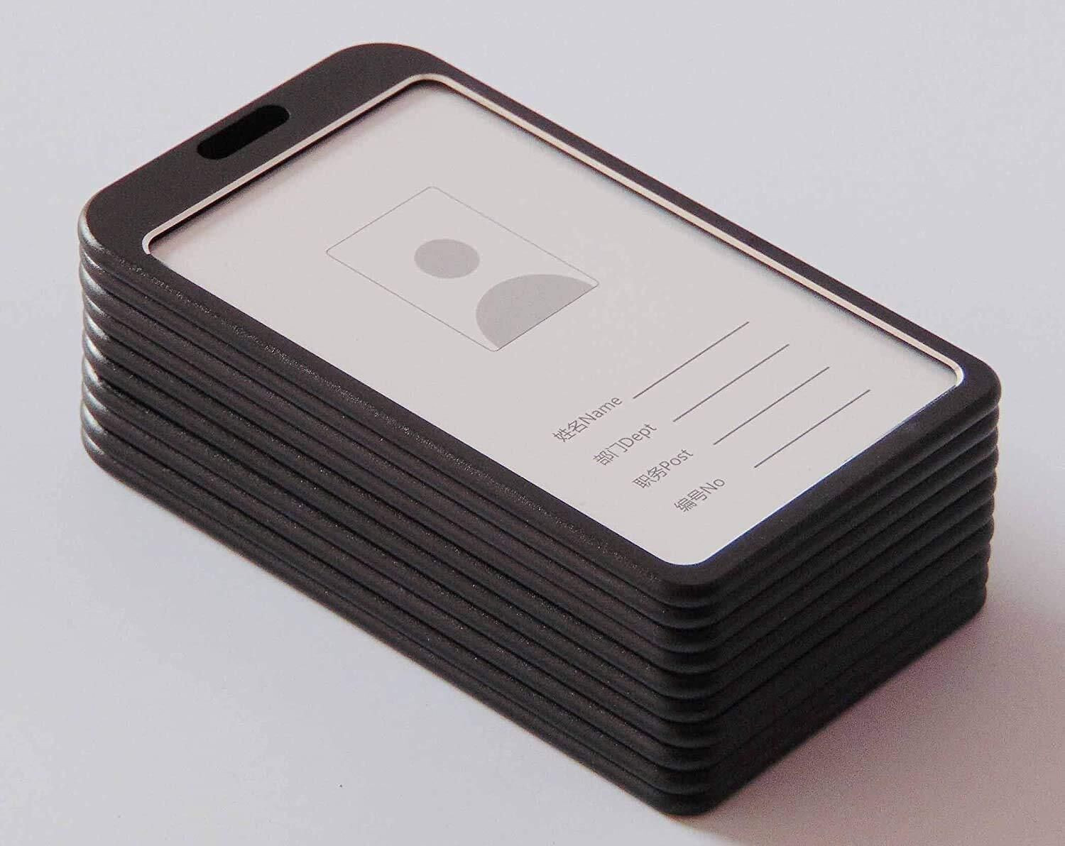 Image of NSSP Vertical i- Cards| Hard Metal ID Card Holder /Badge for Office 1 Card Holder