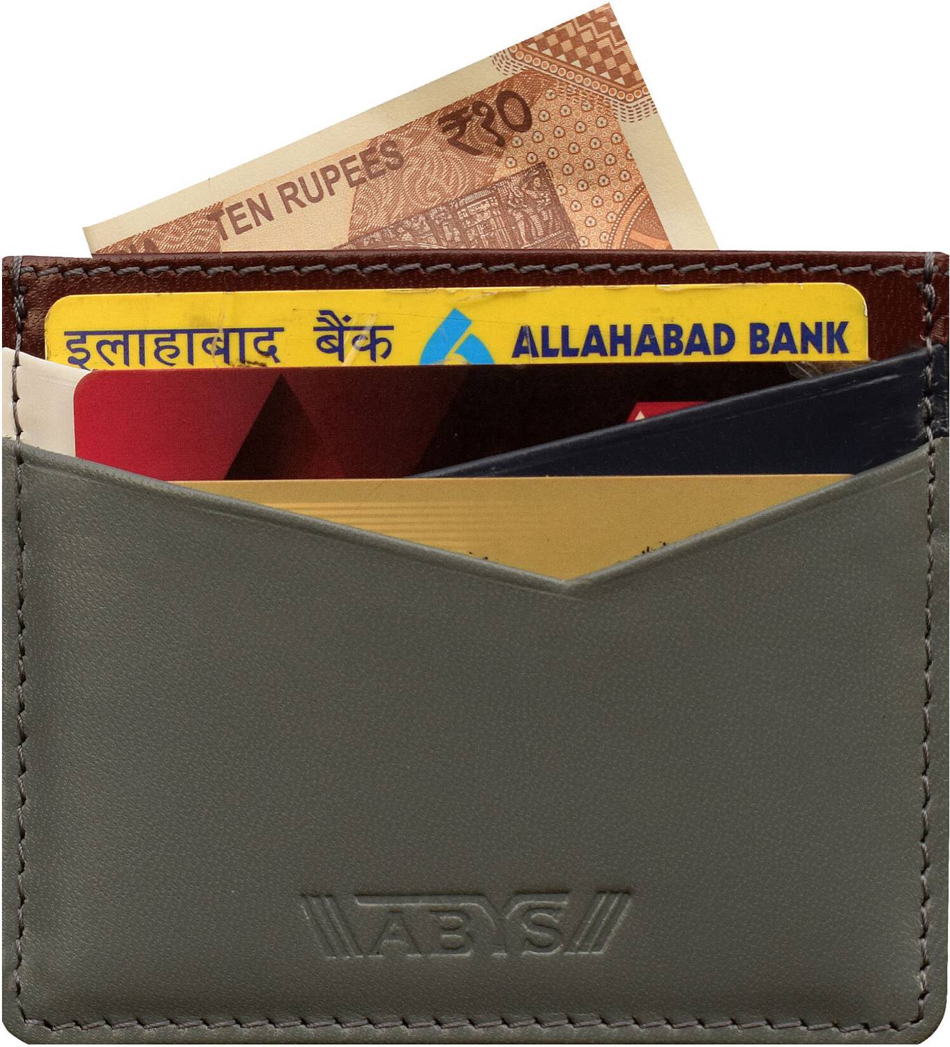 ABYS ✔100 % Genuine Leather Business Card Book||Credit Card Holder||Card Holder||ATM & Debit Card Holder For Men And Women 6 Card Holder