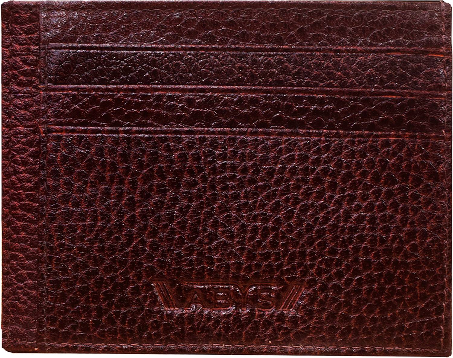 ABYS Genuine Leather 4 Card Slots For Men and Women 4 Card Holder