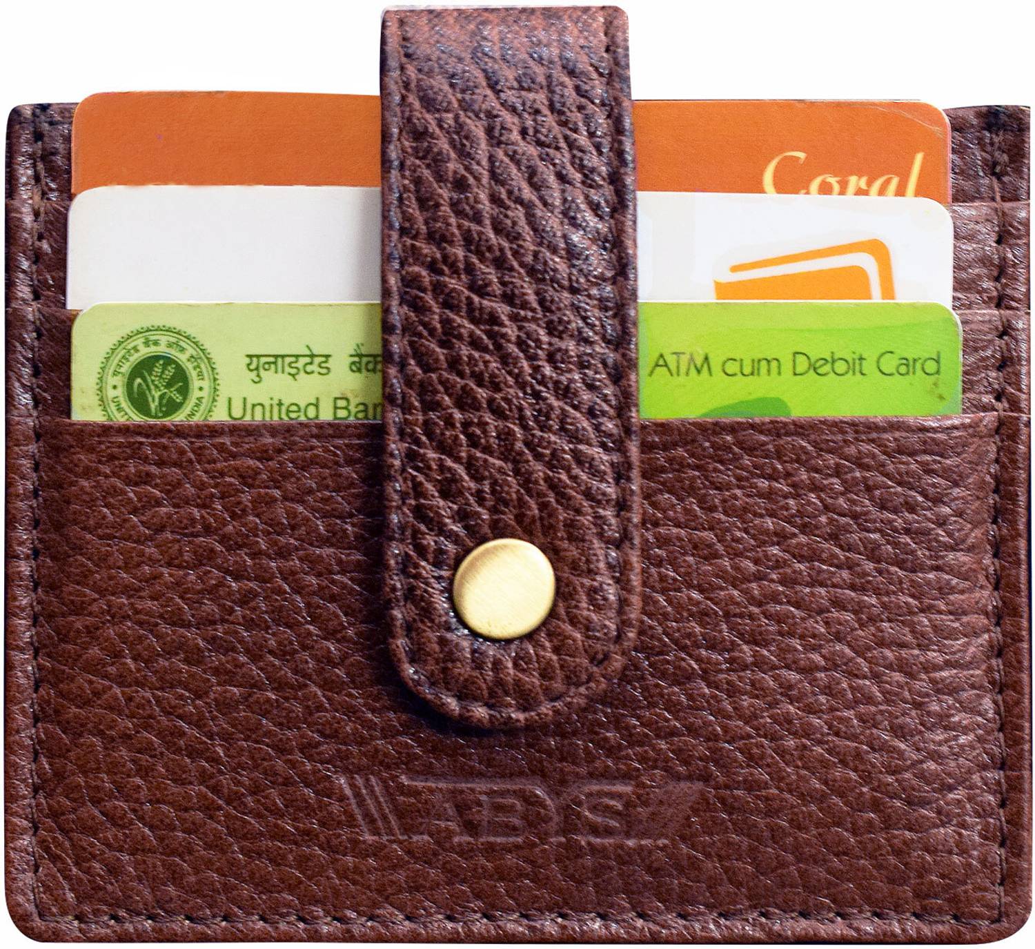 ABYS Genuine Leather Card Holder for Men - Credit/Debit Card Holder for Men 6 Card Holder