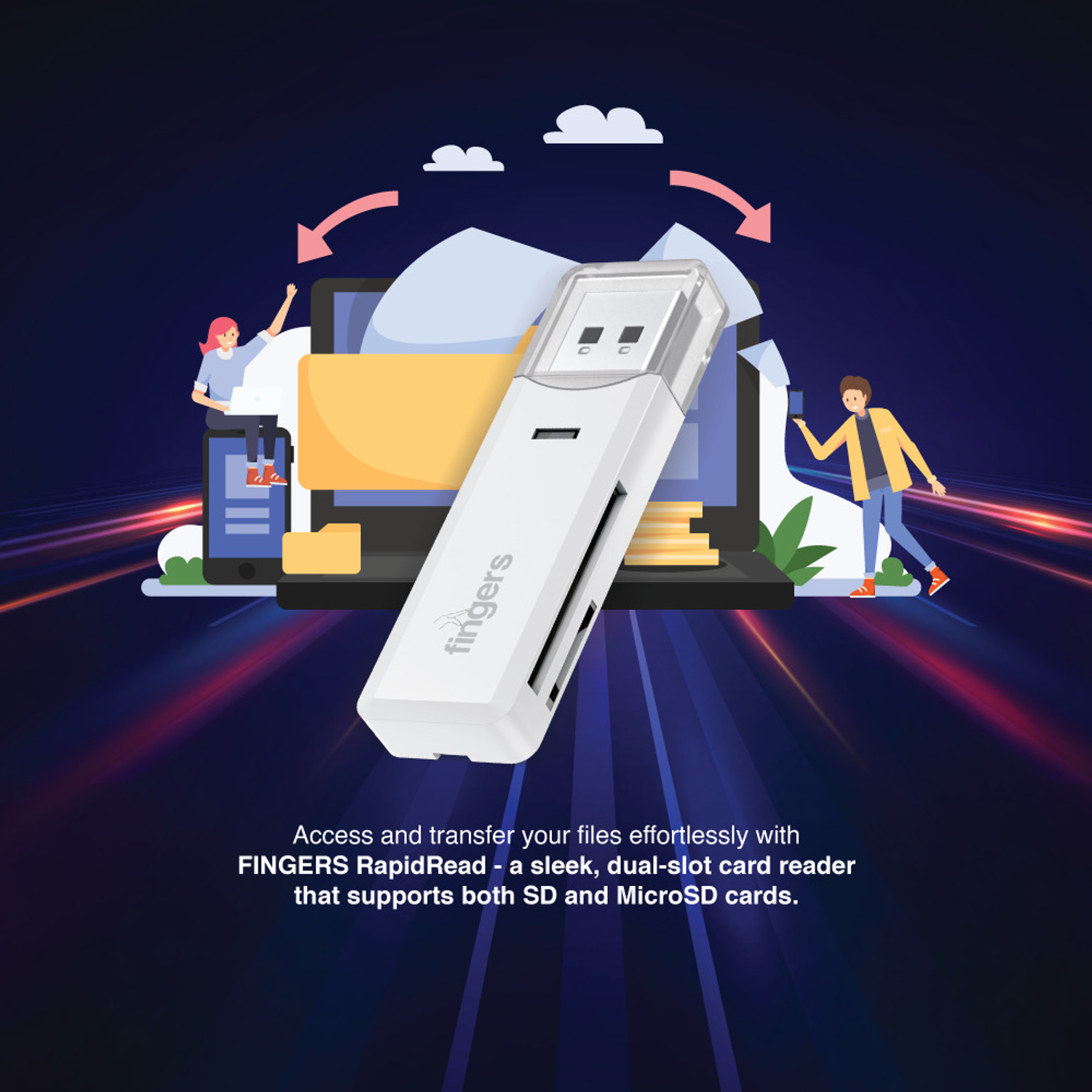 Image of FINGERS RapidRead Card Reader