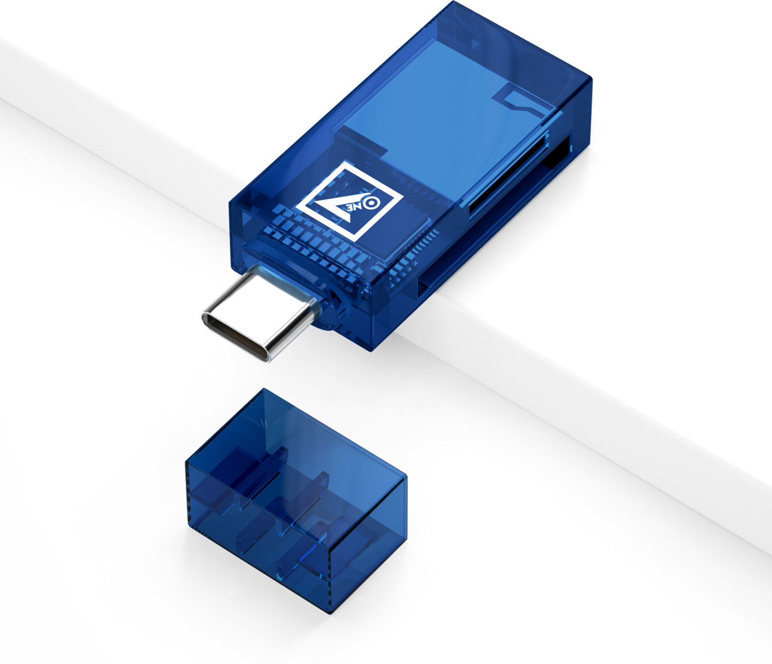 Image of ONE 7 2-in-1 SD & TF Card Reader | Type C Compatible | Supports TF, SD, Etc Card Reader