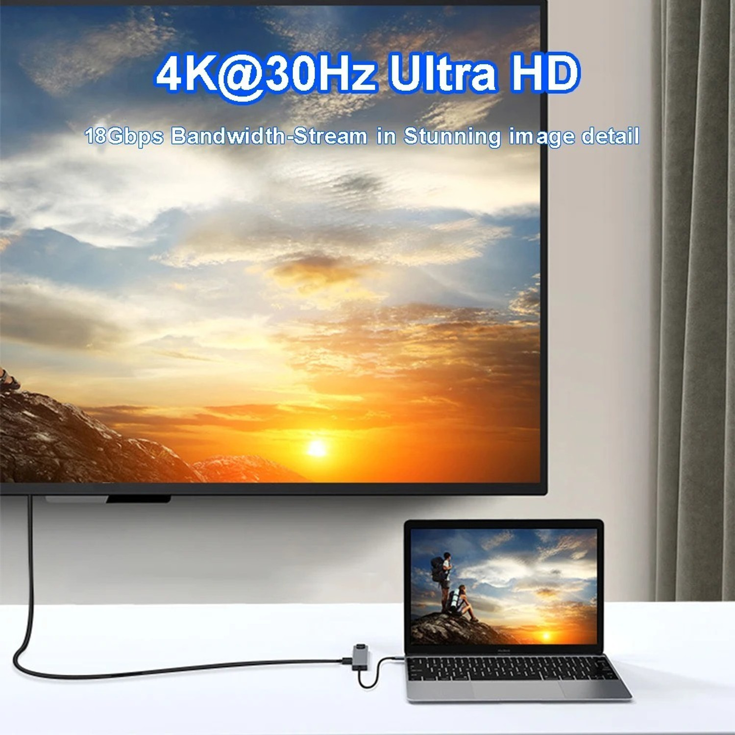 Image of PLUGPULSES 8-in-1 USB C Docking Station with HDMI, Ethernet, SD Card Reader High-Speed 8-in-1 Type-C Hub with HDMI, USB 3.0 & Card Reader USB Hub