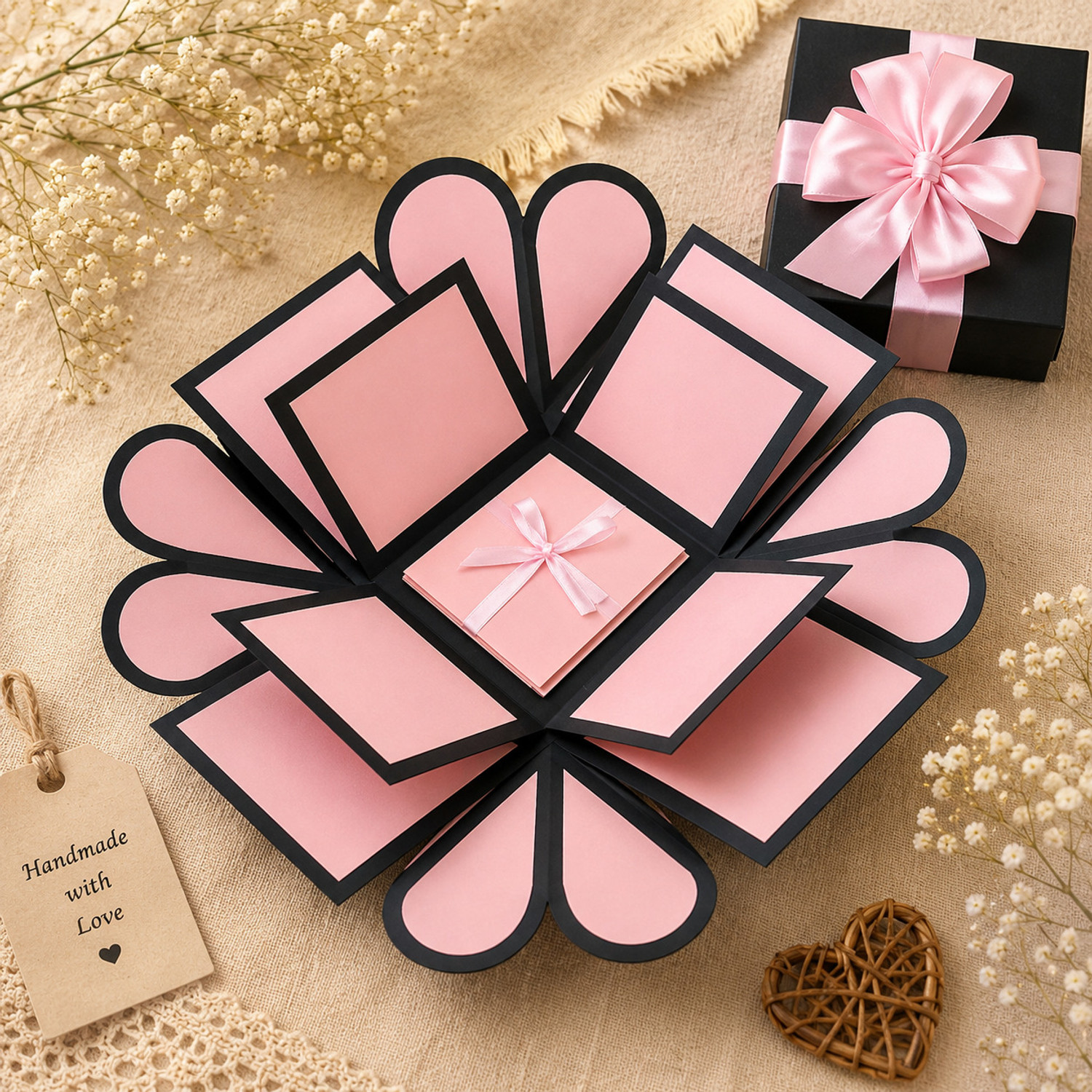 Image of MIAMOREART PINKBOX Greeting Card