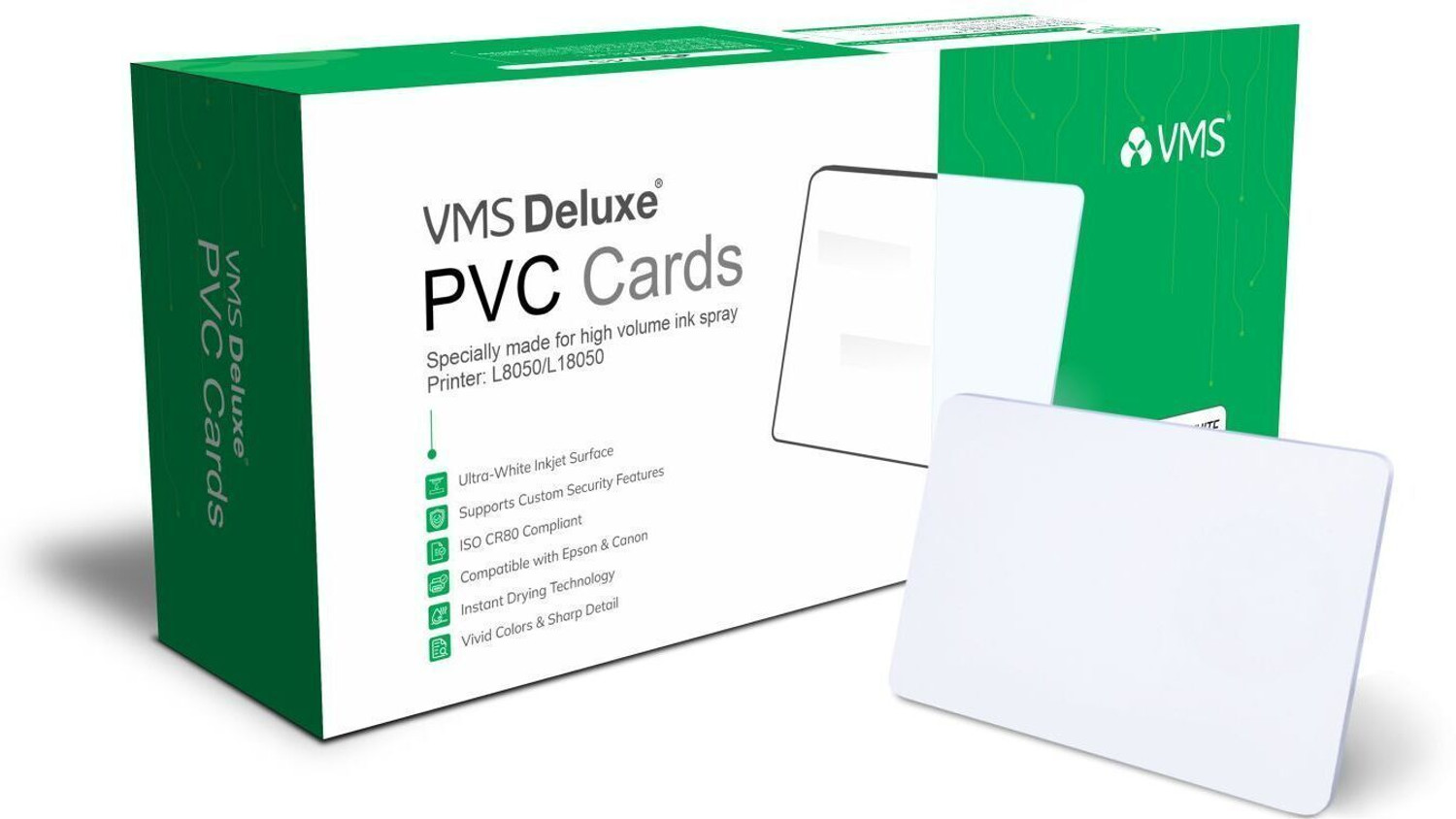 Image of VMS Deluxe PVC Card with Out Chip (Contact IC / Smart Card) - 230 Cards Business Card